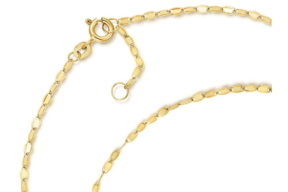 Silberkettenstore Fußkette Fußkette Plättchen 1,9mm - echt 585 Gold - Länge günstig online kaufen