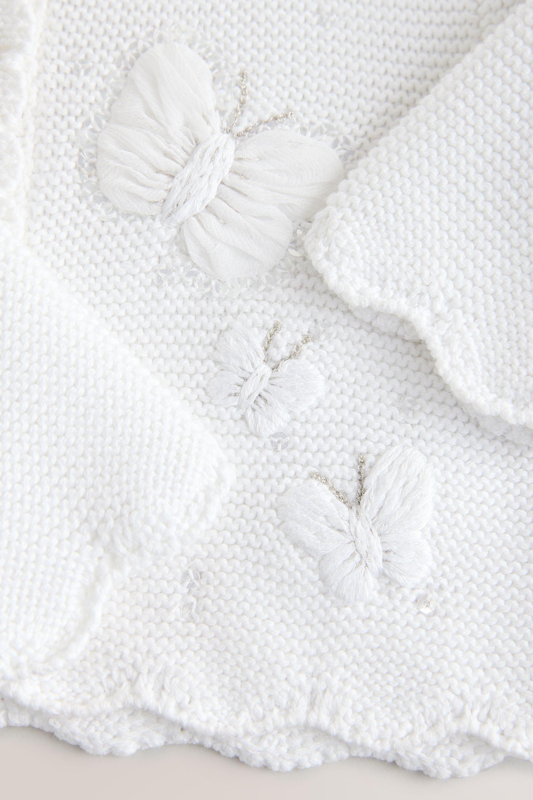 Next Strickjacke Bestickter Bolero (1-tlg)