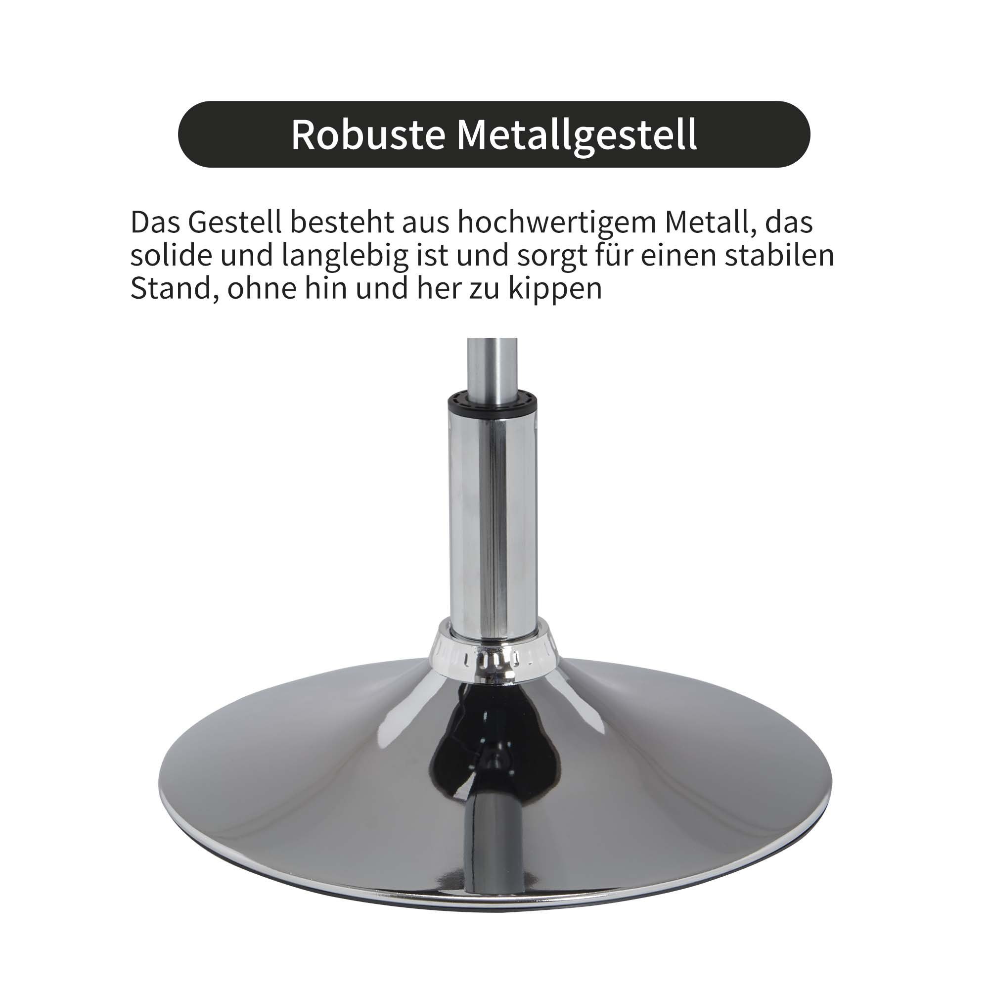 Duhome rollhocker hocker rund schminkhocker drehhocker Hocker, sitzhocker