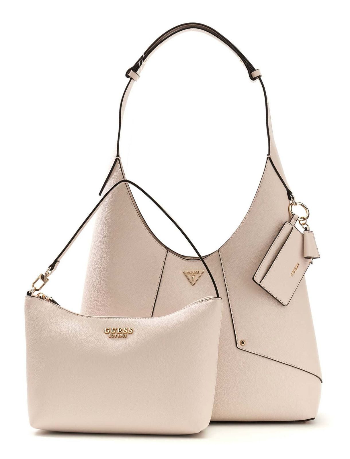 Guess Schultertasche Hobo Bag (Set, 3-tlg)