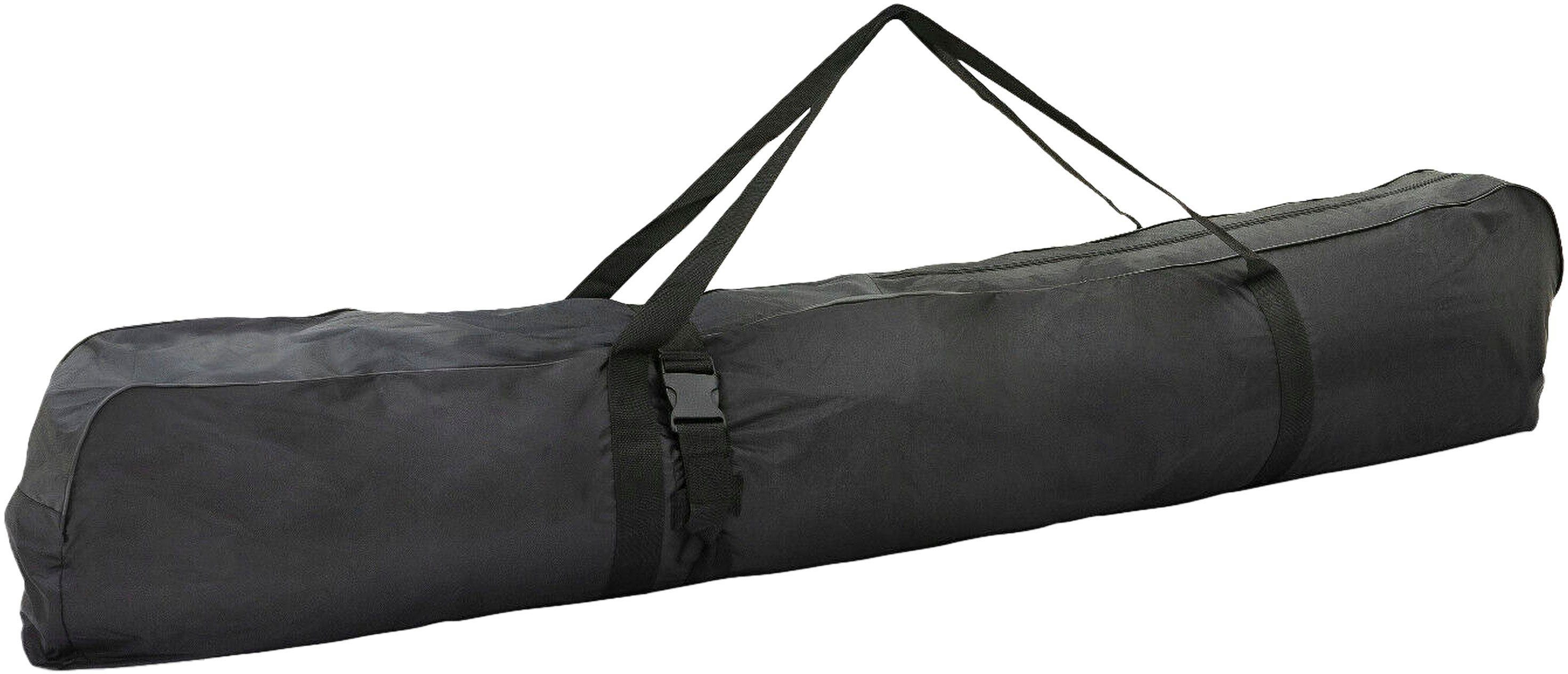 Petex Skitasche Skisack, Aufbewahrungsstasche, ca. 200x20x40 cm, 160L Volumen, passend bis zu 4 Paar Ski, schwarz | Sporttaschen