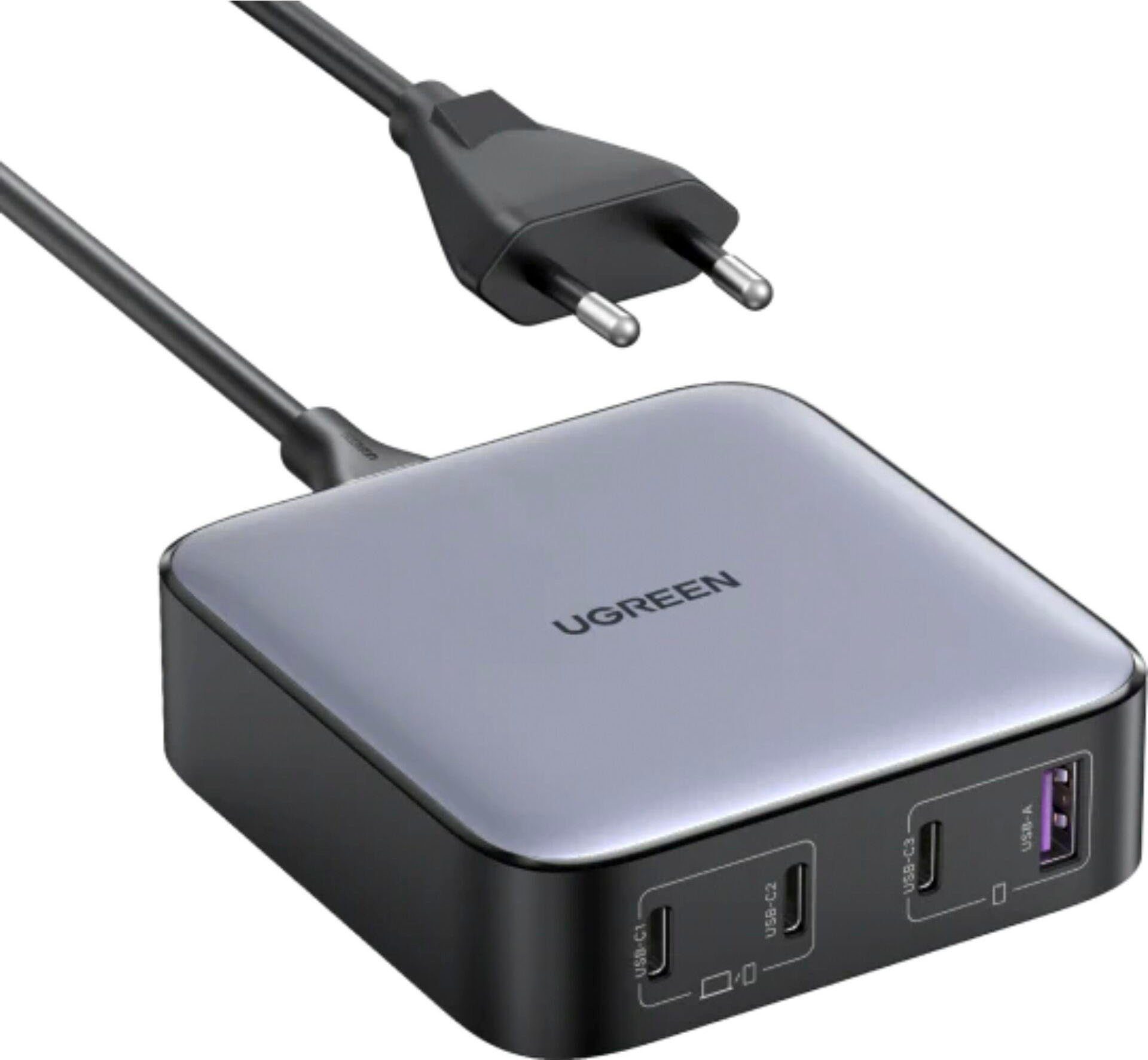 UGREEN Nexode 100W Desktop GaN Tech Schnellladegerät USB-Ladegerät,  Gesamtleistung: 100W