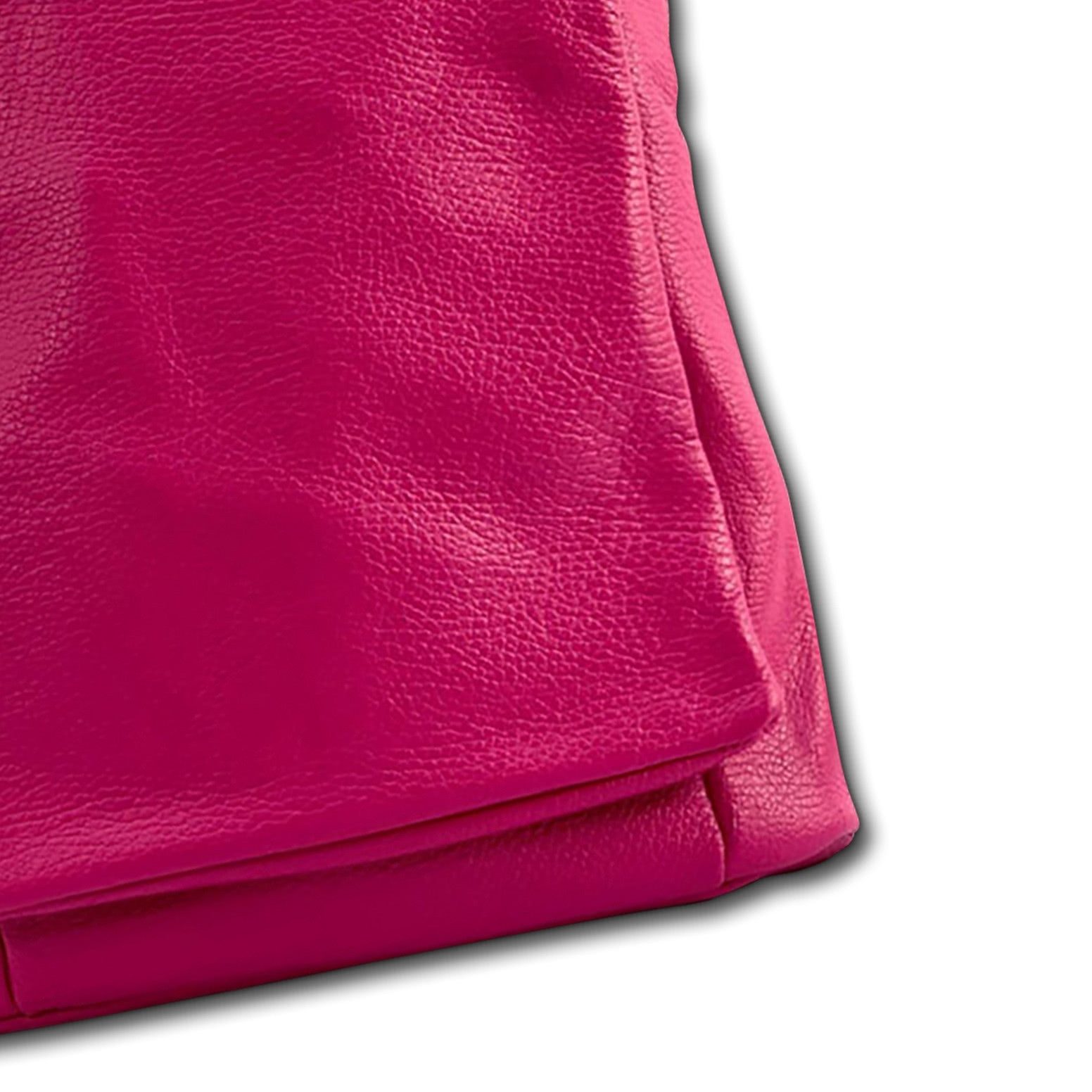 FLORENCE Cityrucksack Florence Rucksack Damen Echtleder, Damen Leder Cityrucksack, fuchsia, pink ca. 30cm
