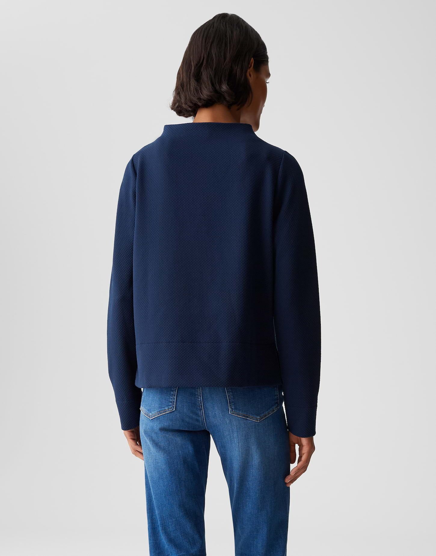 OPUS Sweatshirt Sweatshirt mit Struktur Regular Fit Vielseitig kombinierbar für casual Looks