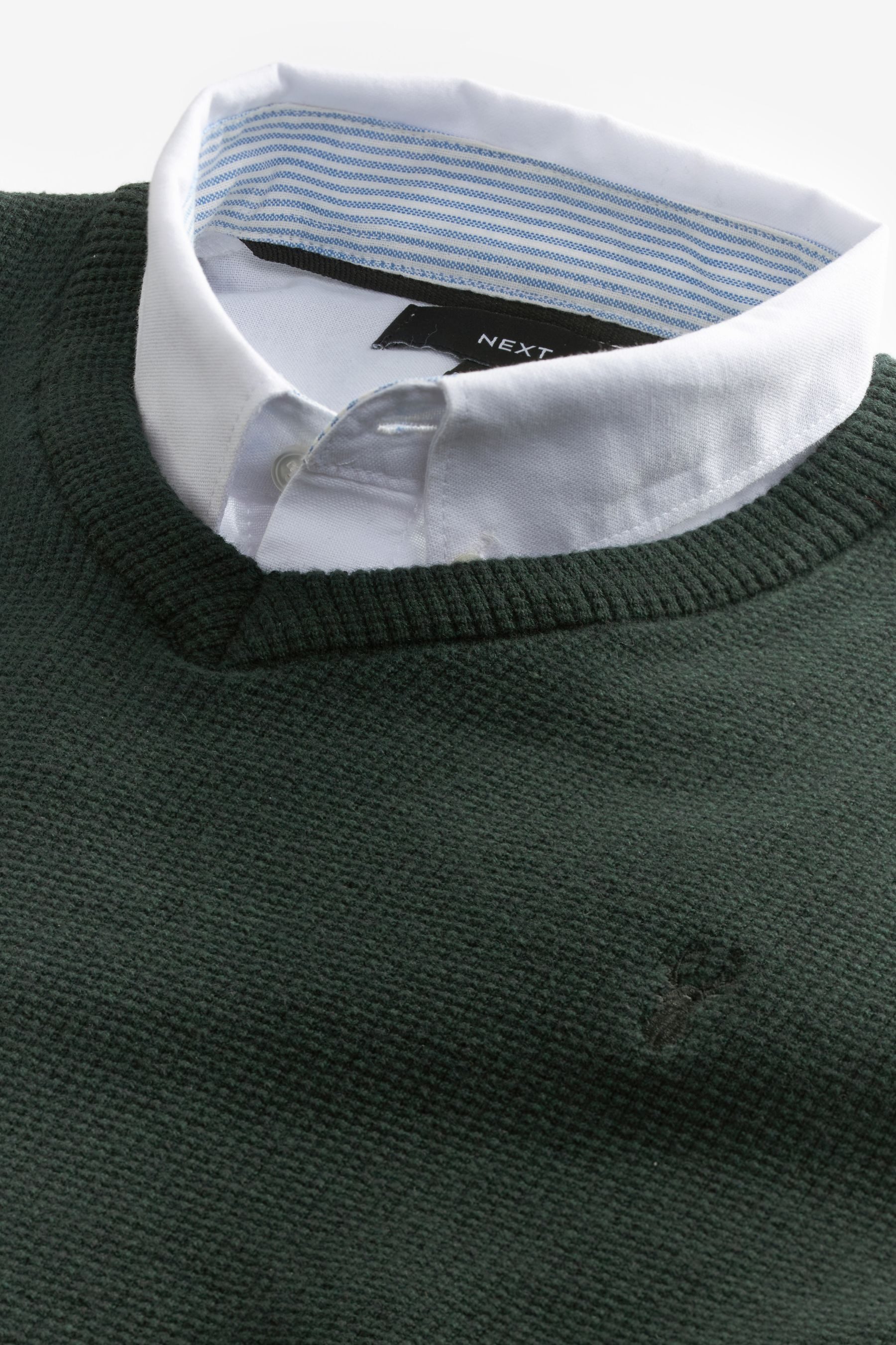 Next 2-in-1-Pullover Pullover mit Hemdkragen (1-tlg)