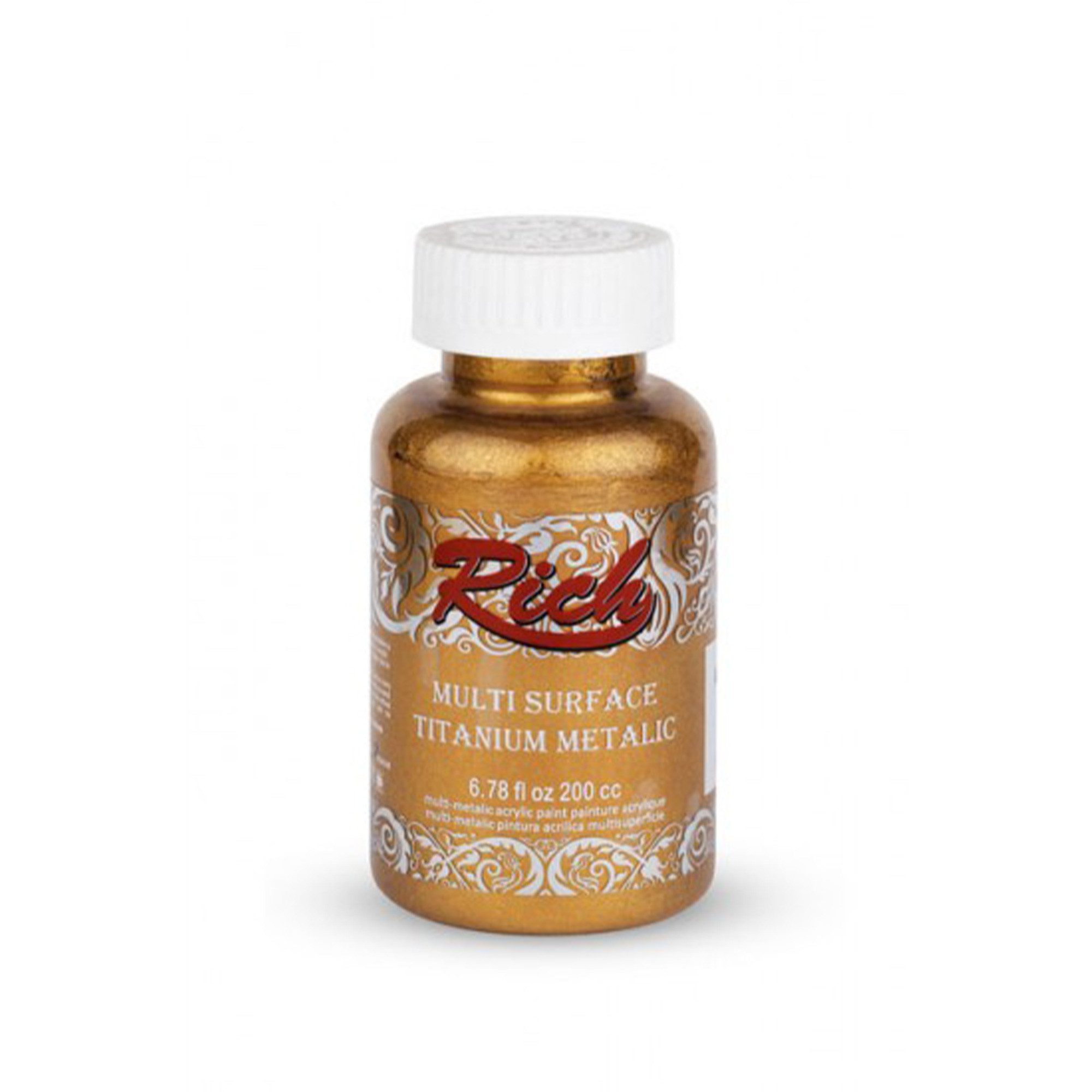 RICH Acrylfarbe Rich Multi Titanium Metallic Farbstoff - 90 / 200 ml - Über 20 Farben