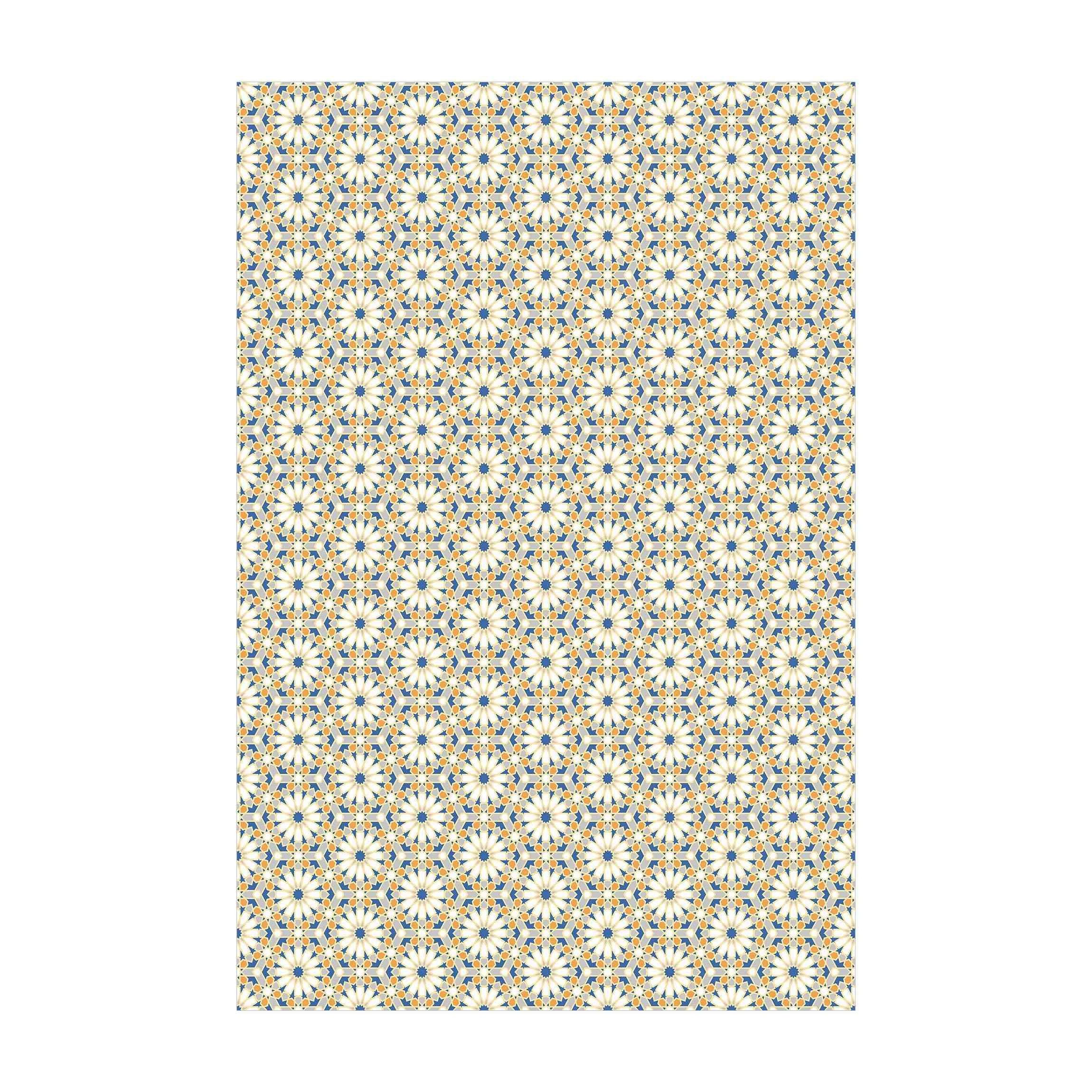 Bilderdepot24 Teppich Vinyl Wohnzimmer Schlafzimmer Flur Küche Fliesen modern, rechteckig - pastell glatt, nass wischbar (Küche, Tierhaare) - Saugroboter & Bodenheizung geeignet