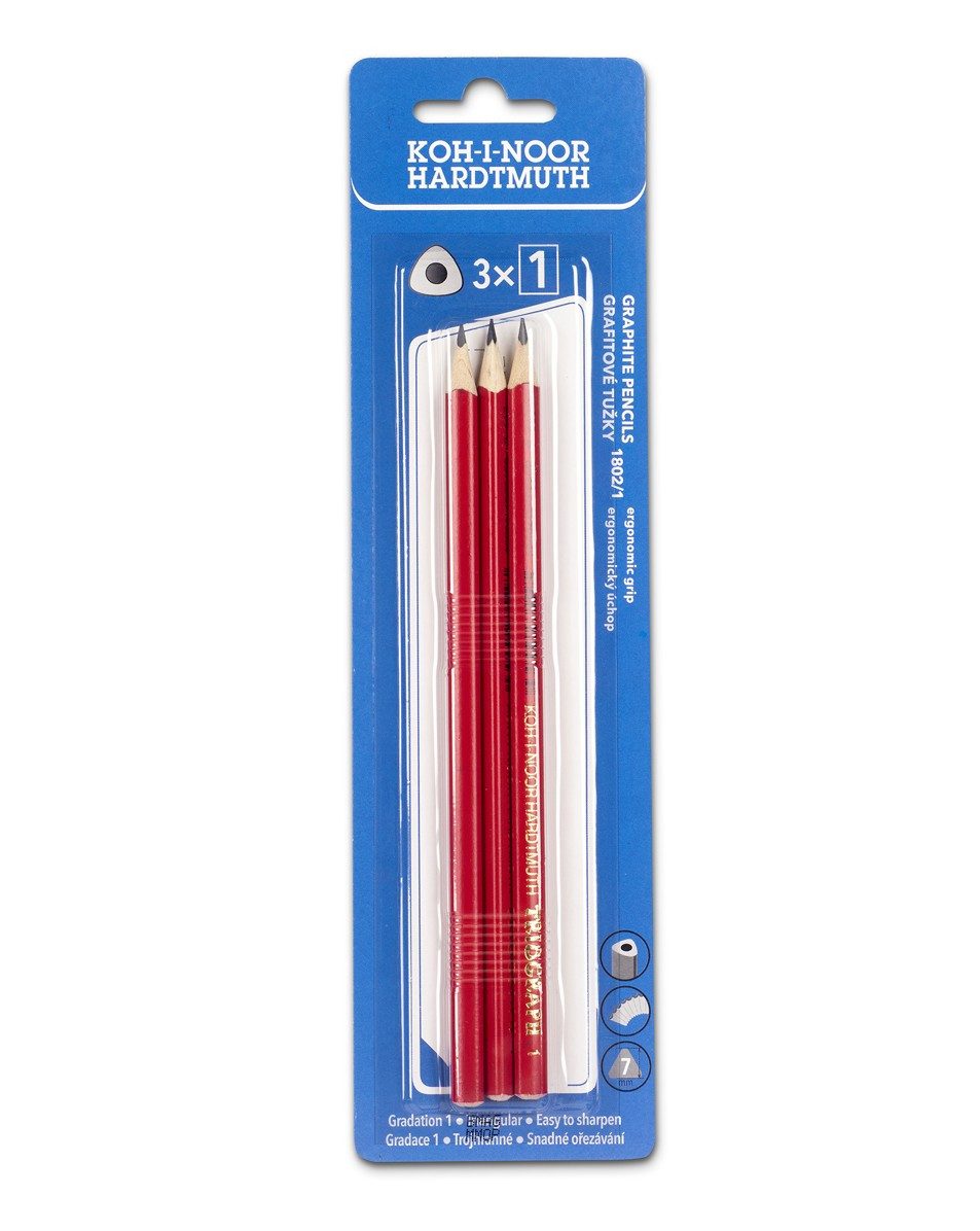 KOH-I-NOOR Bleistift KOH Bleistifte Graphitstifte weich 3er