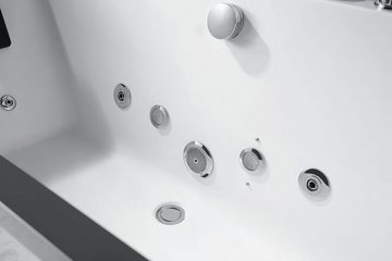 JVmoebel Whirlpool-Badewanne Jacuzzi Badewanne Whirlpool Wanne Sprudel Massagedüsen Wellness, (1-tlg), Made in Europa