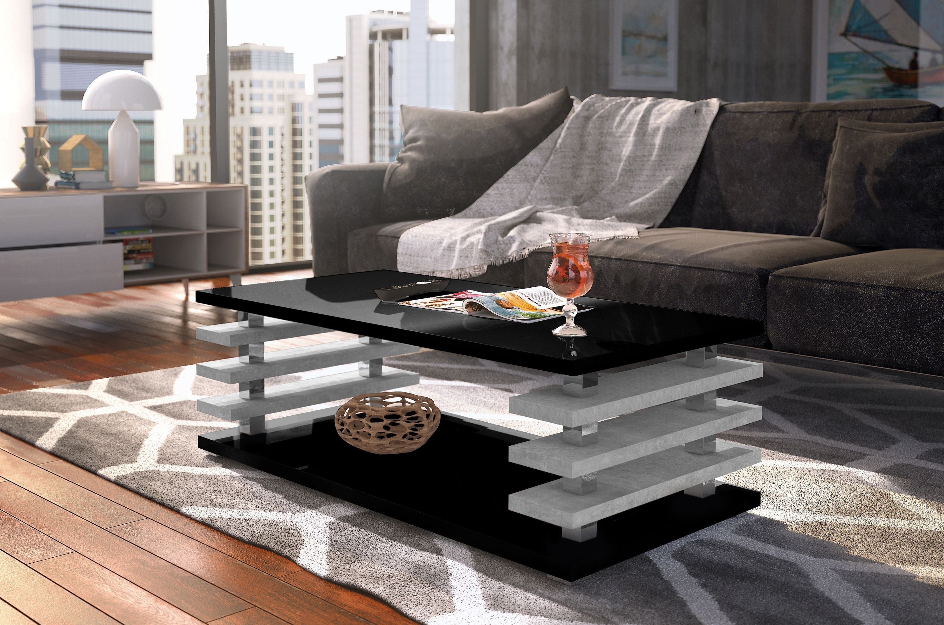 designimpex Couchtisch DC-3 Design Wohnzimmertisch Tisch günstig online kaufen