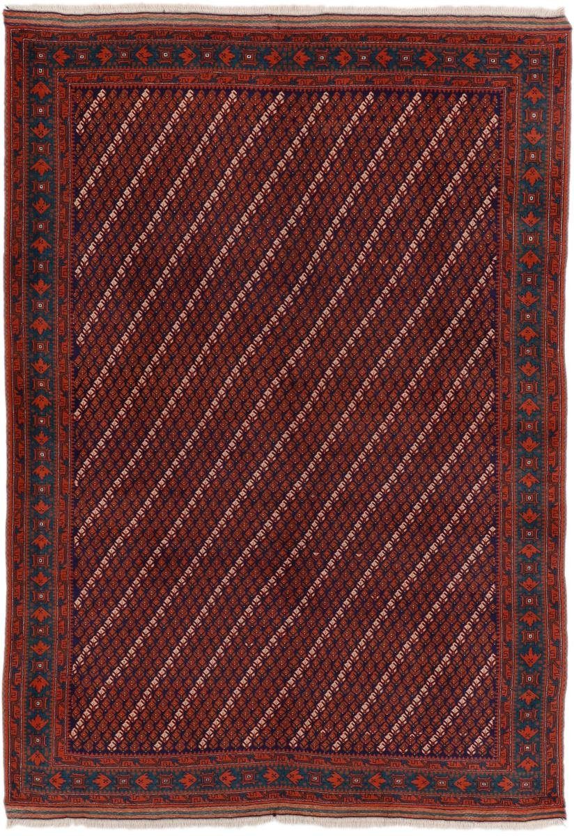 Orientteppich Hamadan 202x287 Handgeknüpfter Orientteppich / Perserteppich, Nain Trading, rechteckig, Höhe: 8 mm
