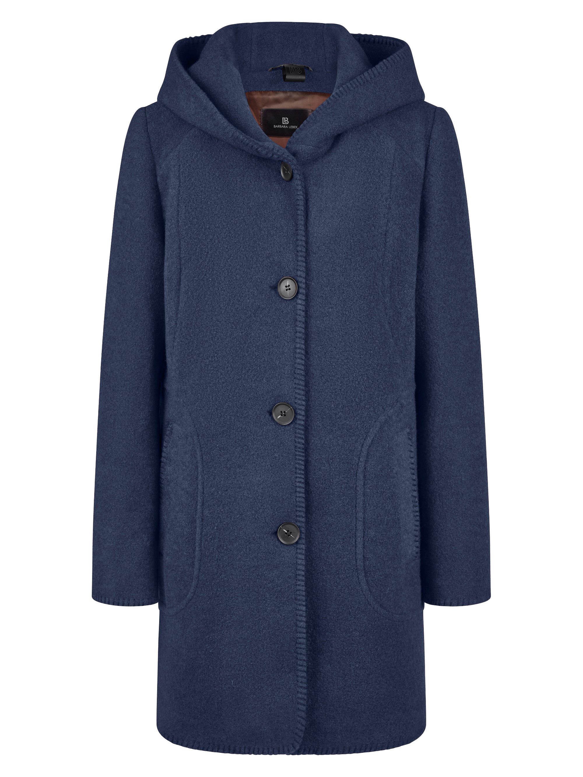 Barbara Lebek Wolljacke Wintermantel oder Damenmantel mit Innentasche