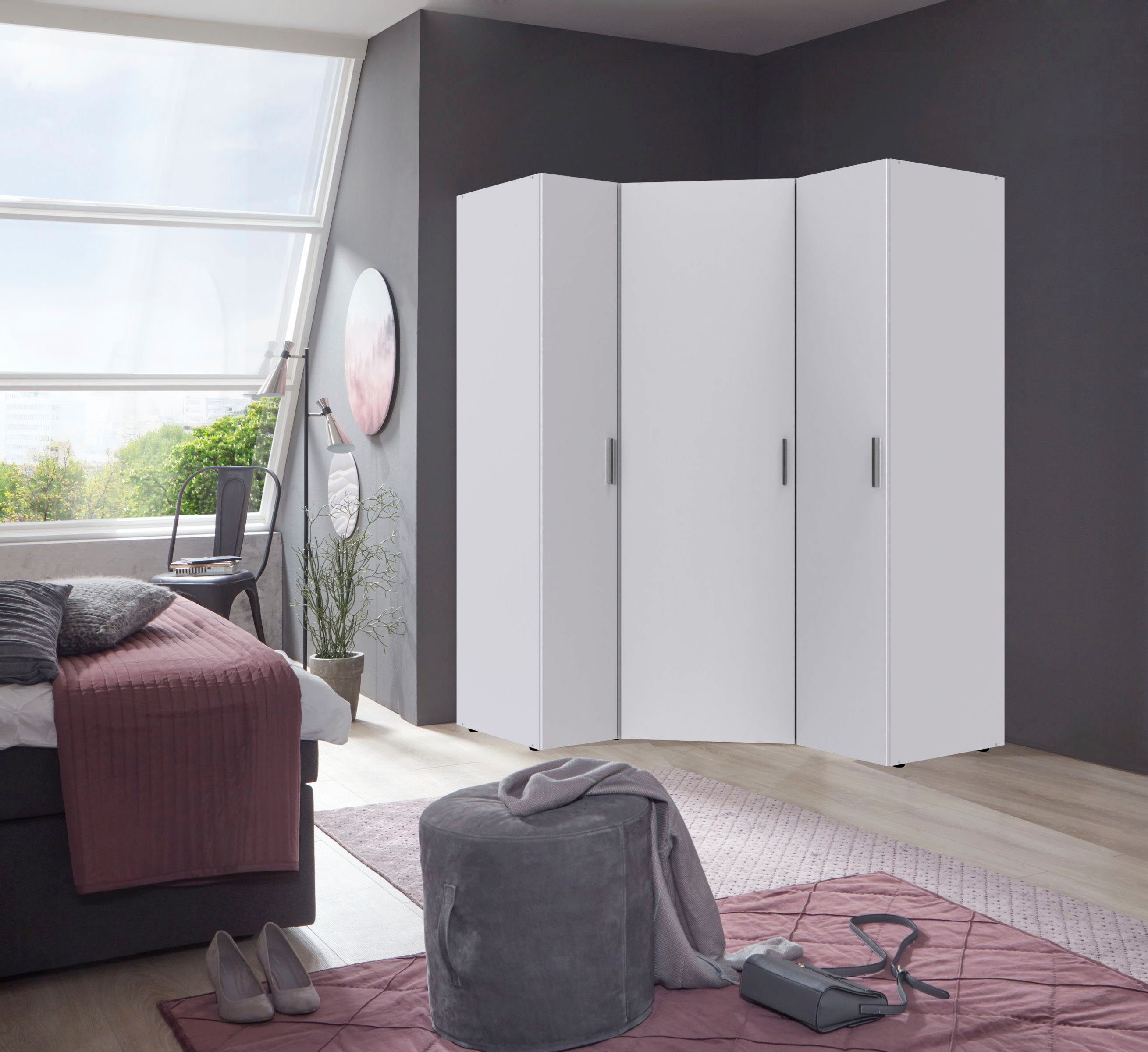 Wimex Schranksystem Münster (Spar-Set, 3tlg: Eckschrank+ 2 Schränke 30cm und 40cm breit) Mehrzweckschrank