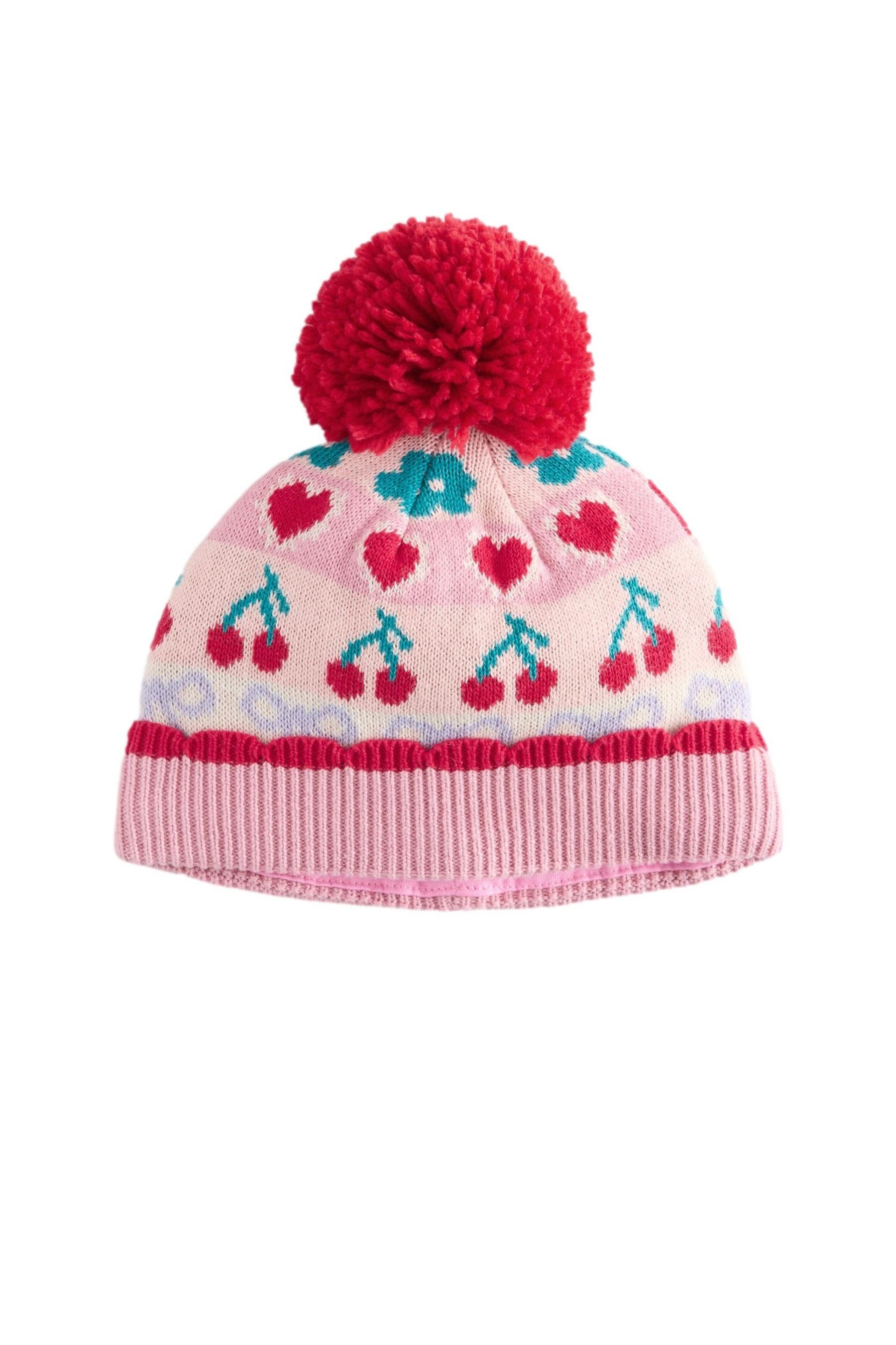 Next Strickmütze Baby-Strickmütze mit Bommel Norwegermuster (1-St)