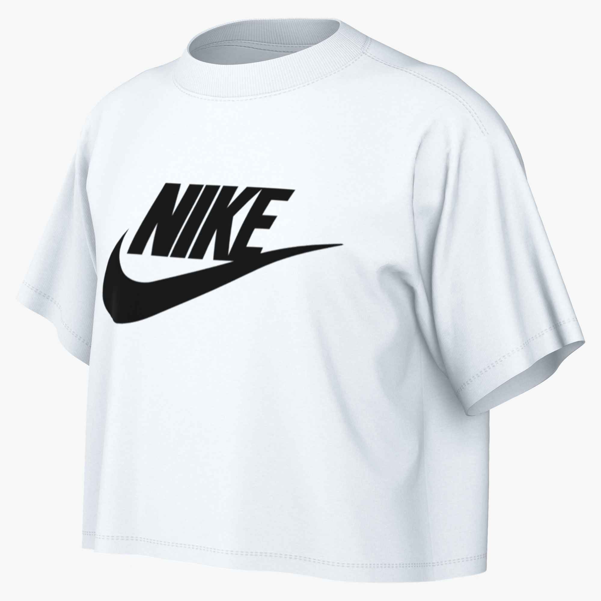 Nike Sportswear Laufshirt Nike Sportswear Big Kids' (Girls) Cropped T-Shirt für Jugendliche, für sportliche Aktivitäten, aus weicher Baumwolle