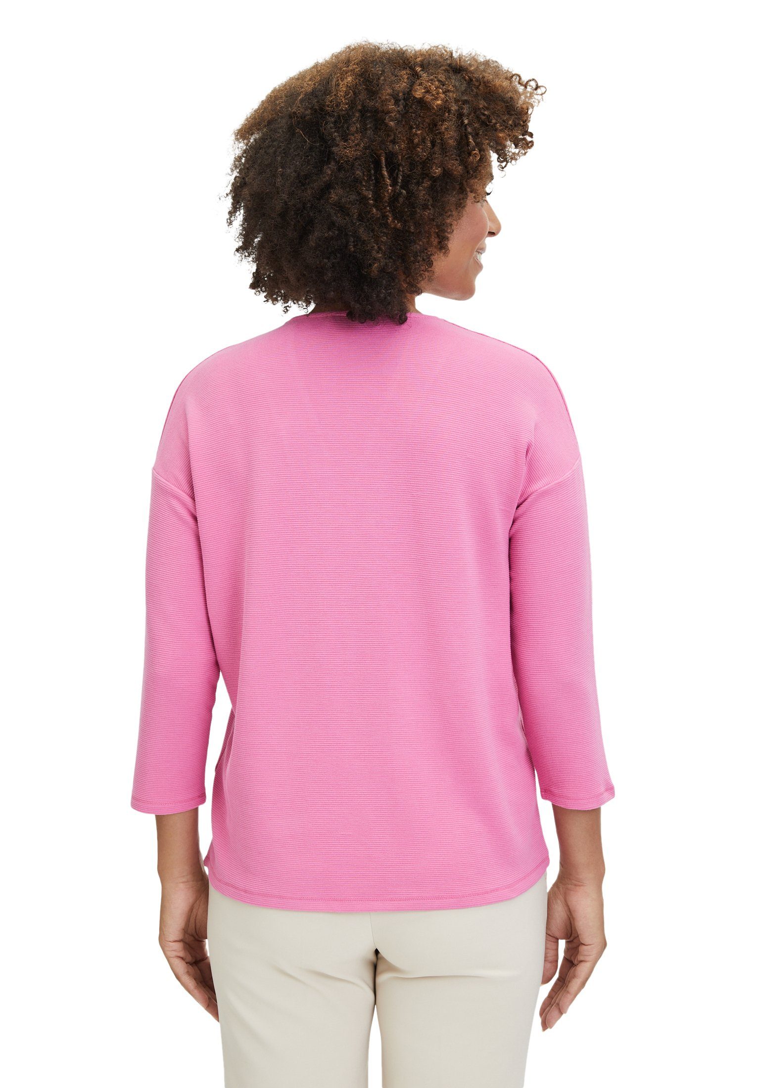 Barclay Ibis (1-tlg) Rose T-Shirt Material V-Ausschnitt Betty mit