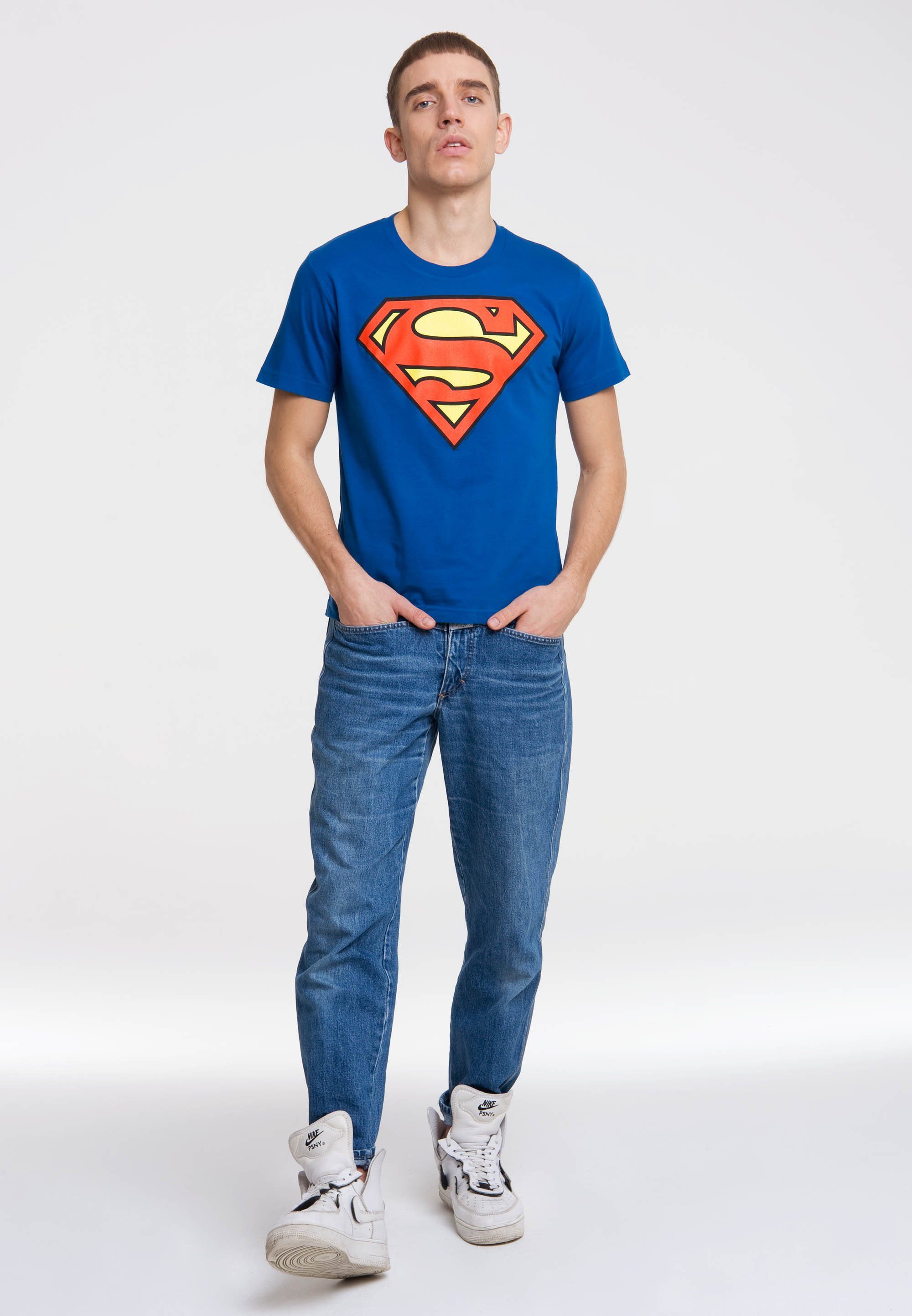LOGOSHIRT T-Shirt SUPERMAN - LOGO mit coolem Frontprint günstig online kaufen