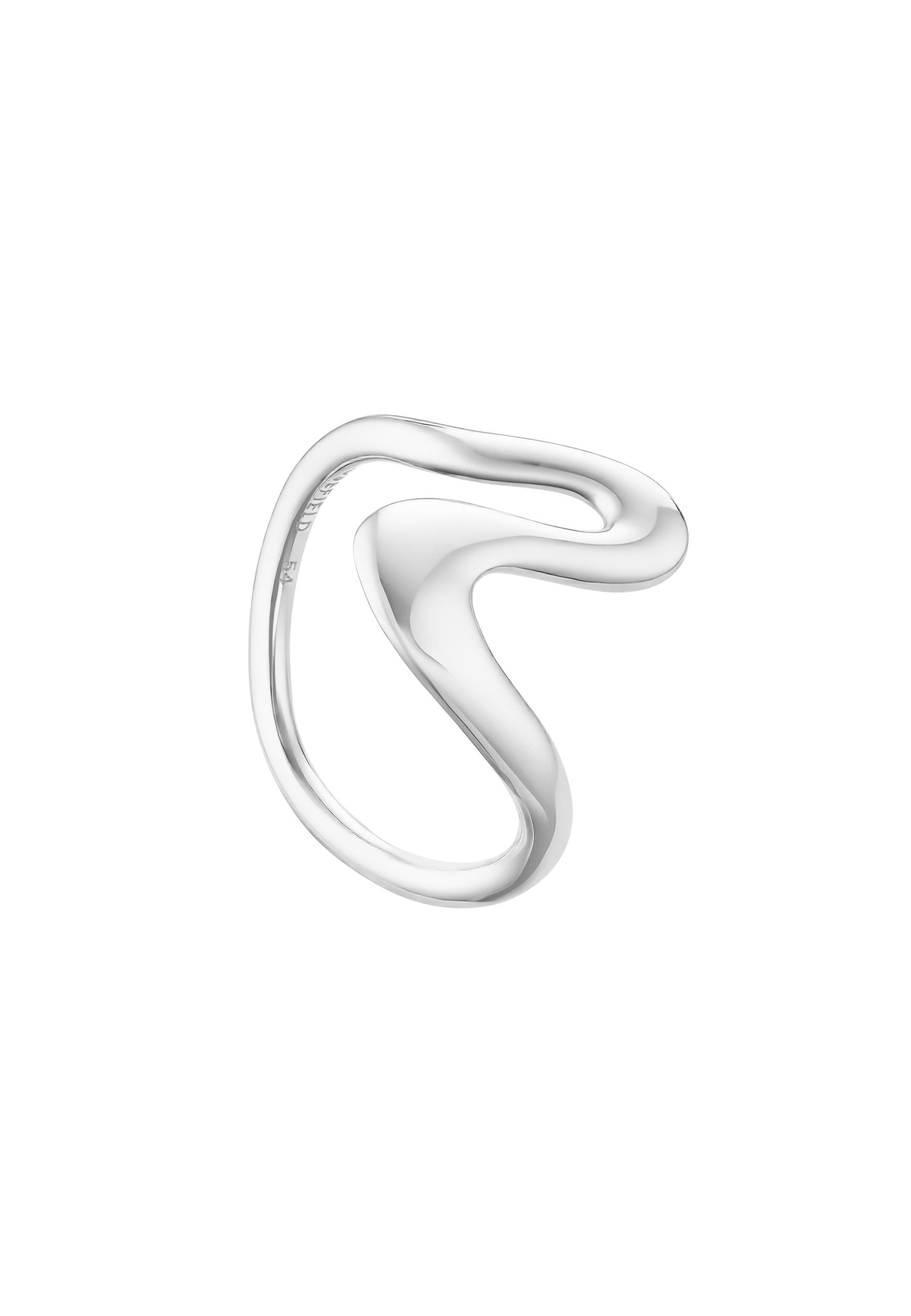 ROSEFIELD Fingerring ROSEFIELD Ring Welle Größe 50 Silberfarben