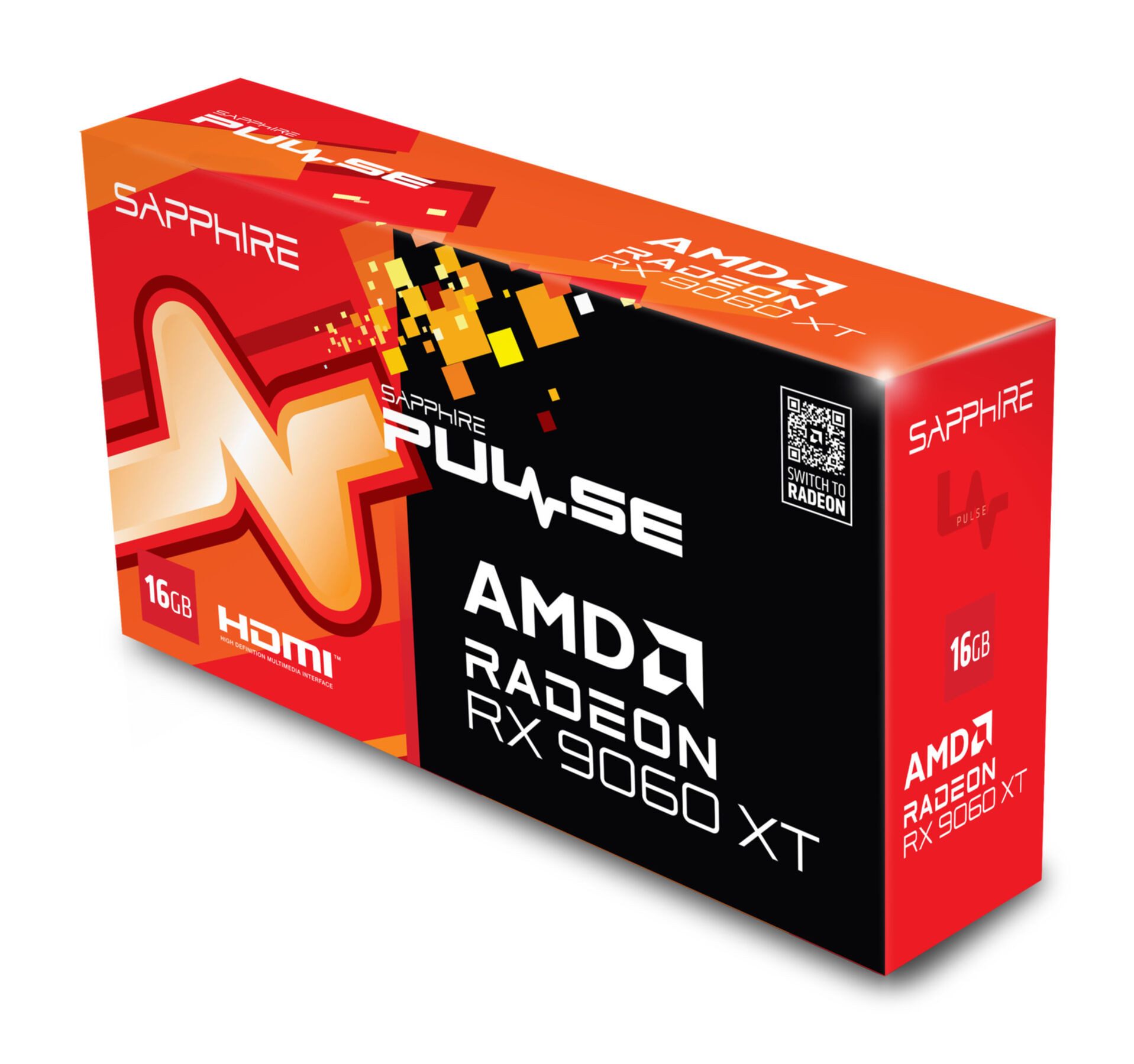Sapphire PULSE AMD Radeon RX 9060 XT 16GB GPU Grafikkarte