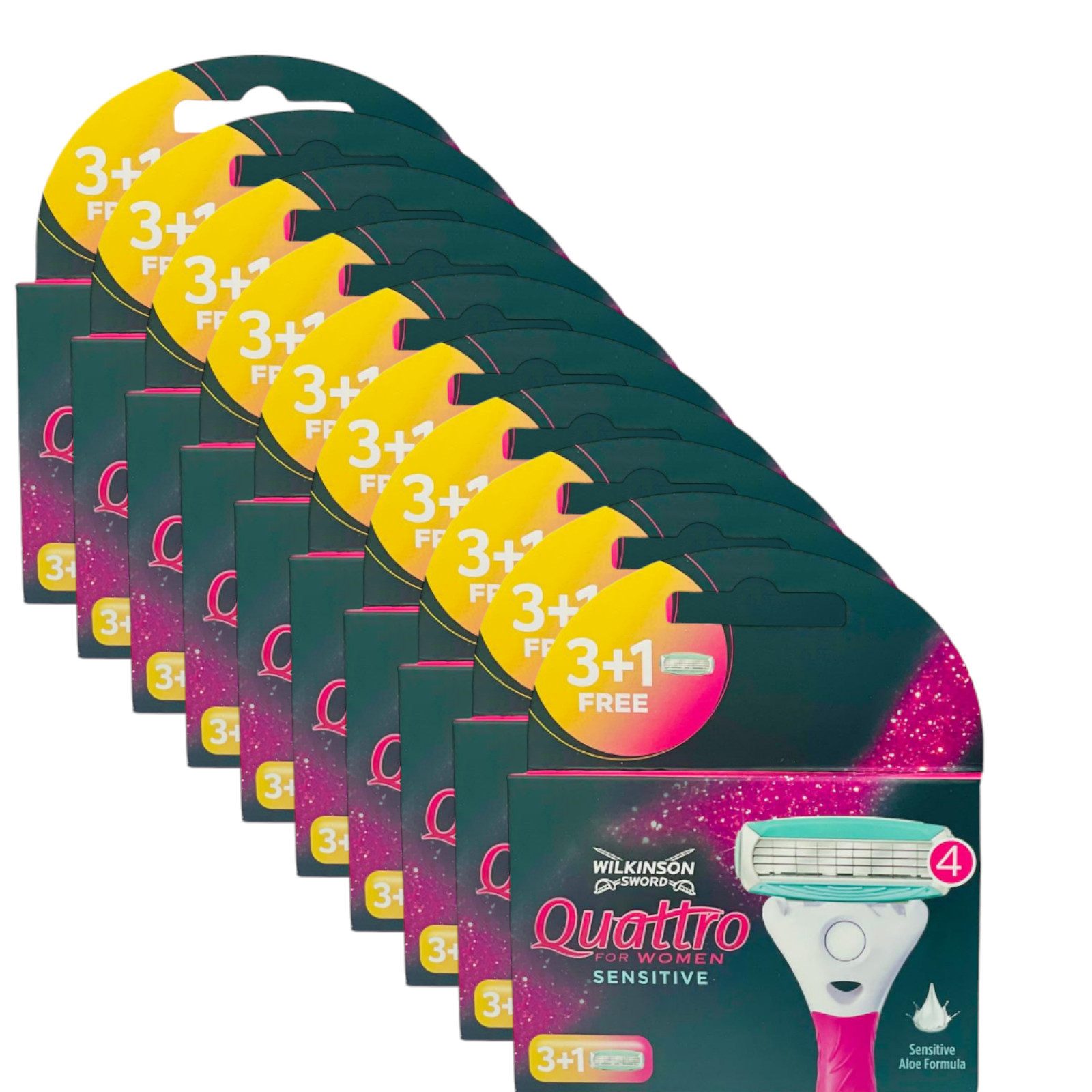 Wilkinson Лезвия для бритвы Quattro for Women Sensitive Лезвия для бритвы, 40-tlg.