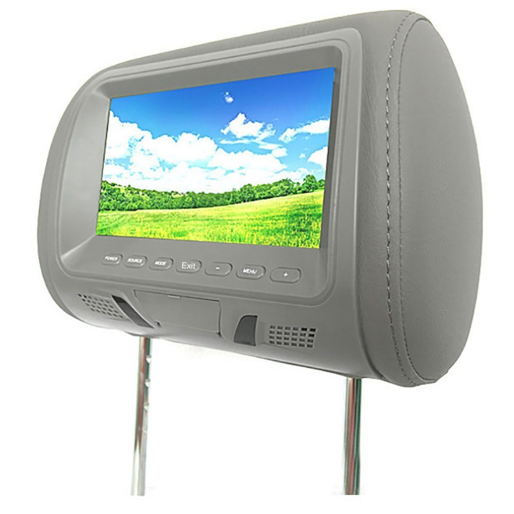 Rutaqian (Riemenantrieb) Multimedia-Spieler Multifunktionsspieler Auto 7Zoll Rücksitzunterhaltung Monitor Grau