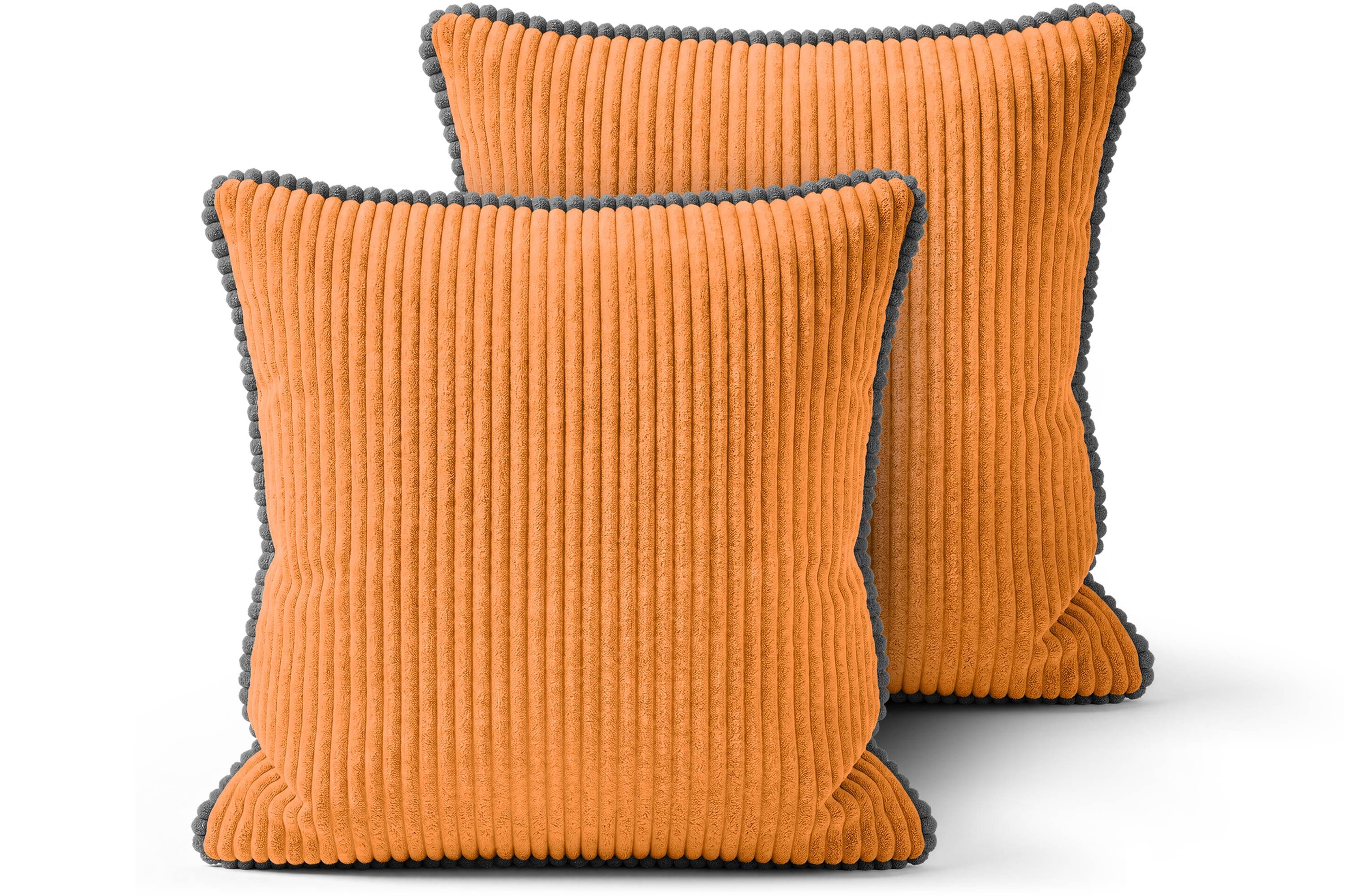 Amilian Dekokissen Sofakissen Couchkissen mit Füllung, 2er-Set, weich und formstabil