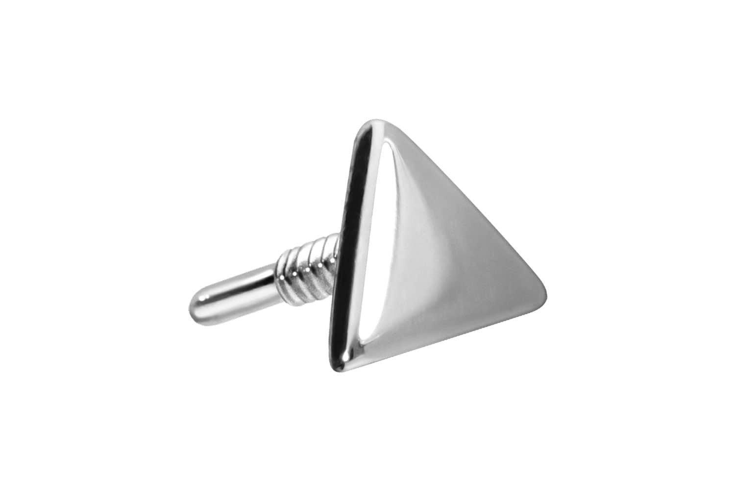 Piercing-Set 14 Karat Gold Schraubaufsatz mit Außengewinde DREIECK