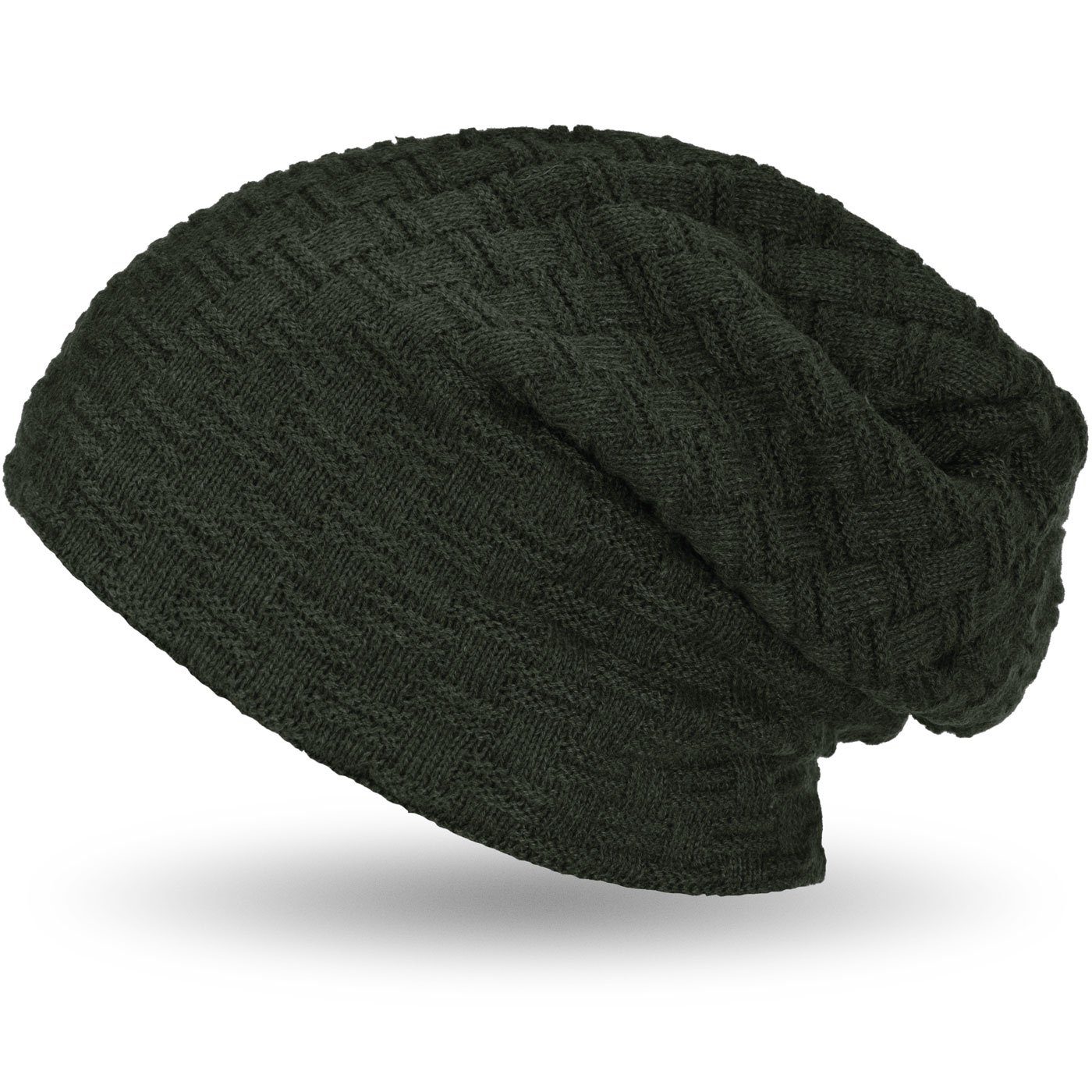 compagno Strickmütze (1-St) Warm gefütterte Wintermütze Strickmütze Beanie Damen und Herren