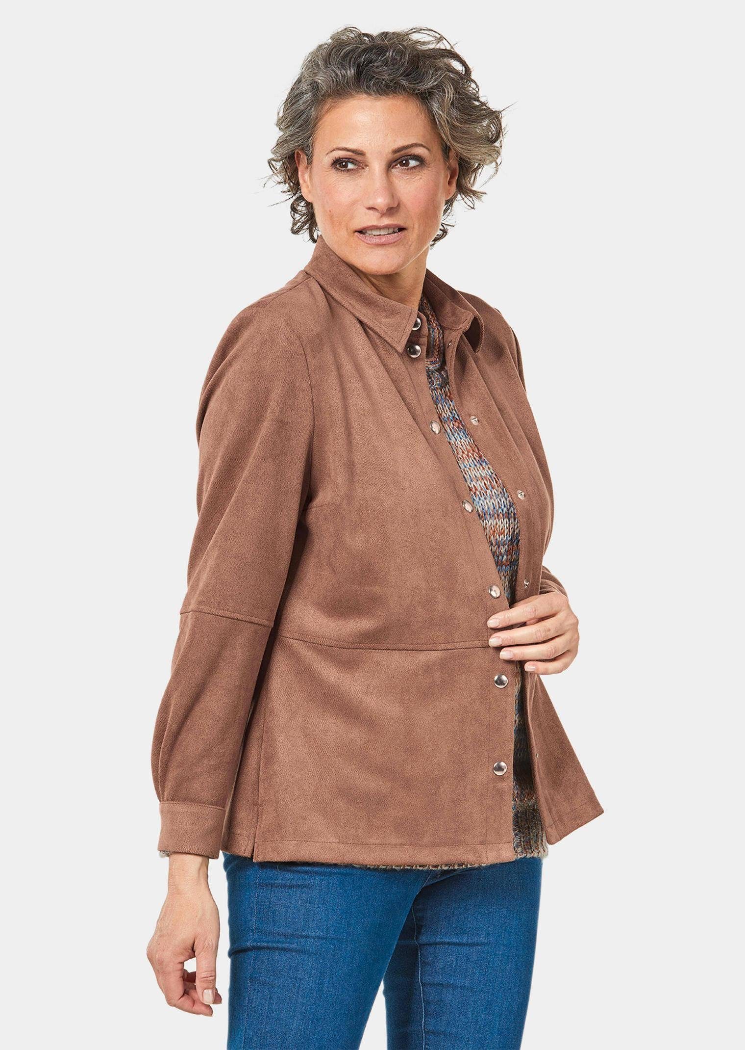 GOLDNER Blouson Velourslederhemd Ohne günstig online kaufen