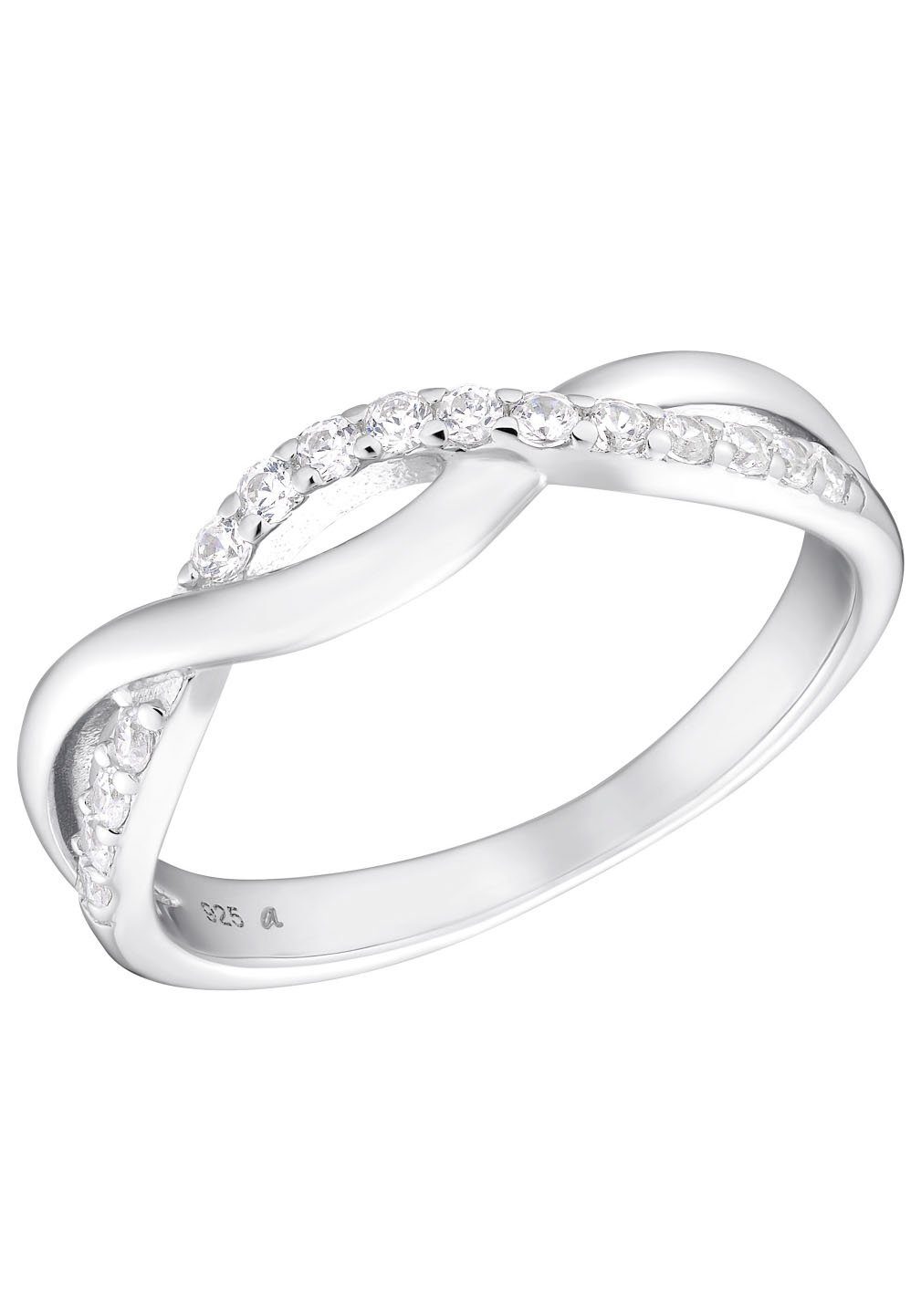 Amor Fingerring Silver Classic (1-tlg), mit Zirkonia