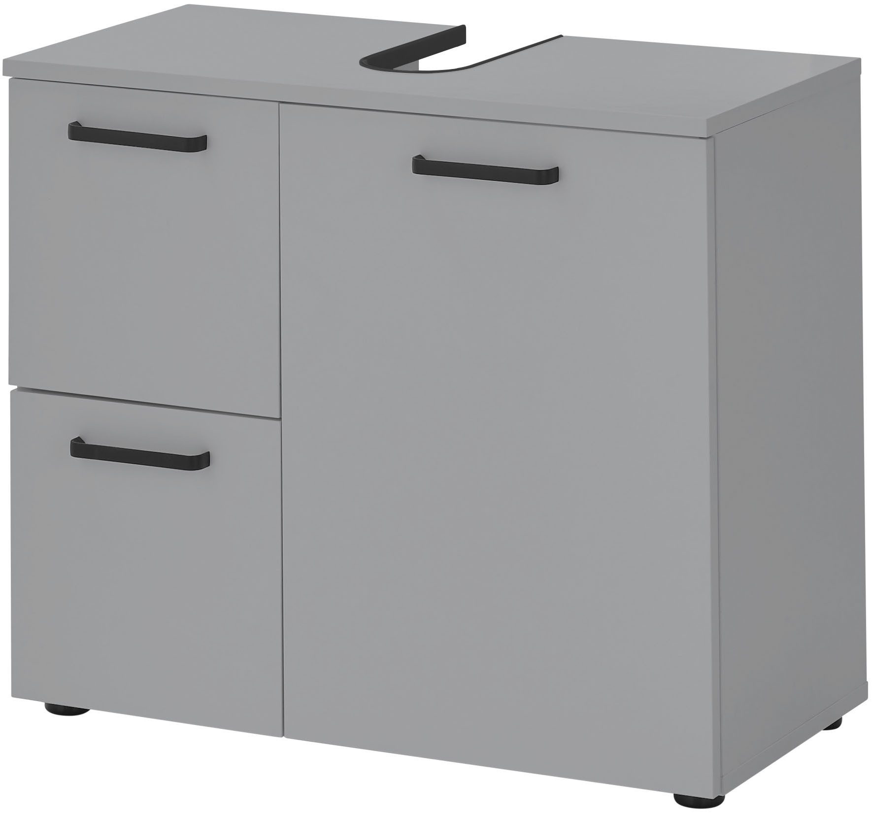 BASIC by Balculina Waschbeckenunterschrank Vanice, Badezimmerschrank B/H/T 70x60x35cm (1-St) Breite 70cm, Softclose, FSC-Mix 70%,Made in Europa