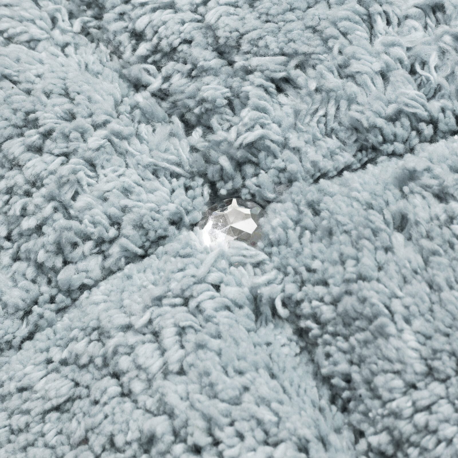 Eurofirany Teppich CHICK Eleganter Teppich Design Badematte Badeteppich Kristalle, dekorativer Bettvorleger 50x70 cm 60x90 cm Baumwolle