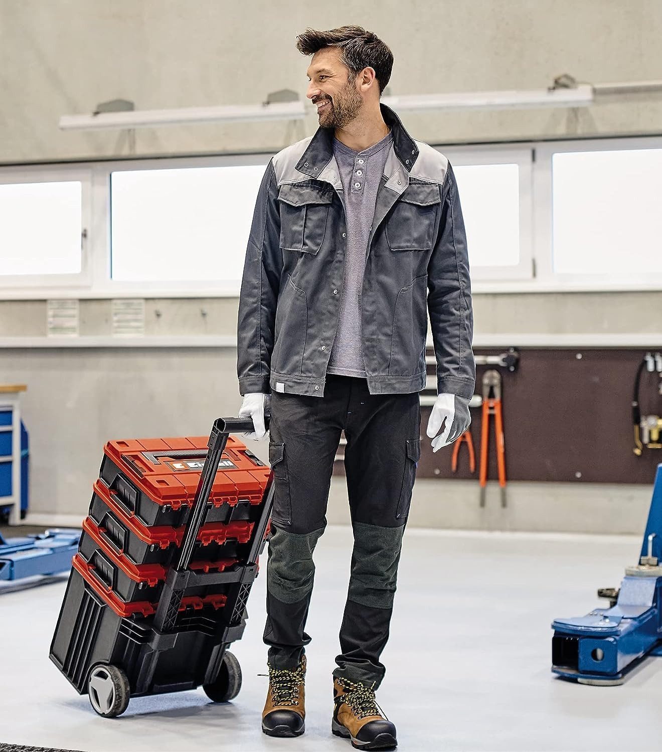Einhell Werkzeugkoffer E-Case L Systemkoffer max. 120 kg, mit Rädern