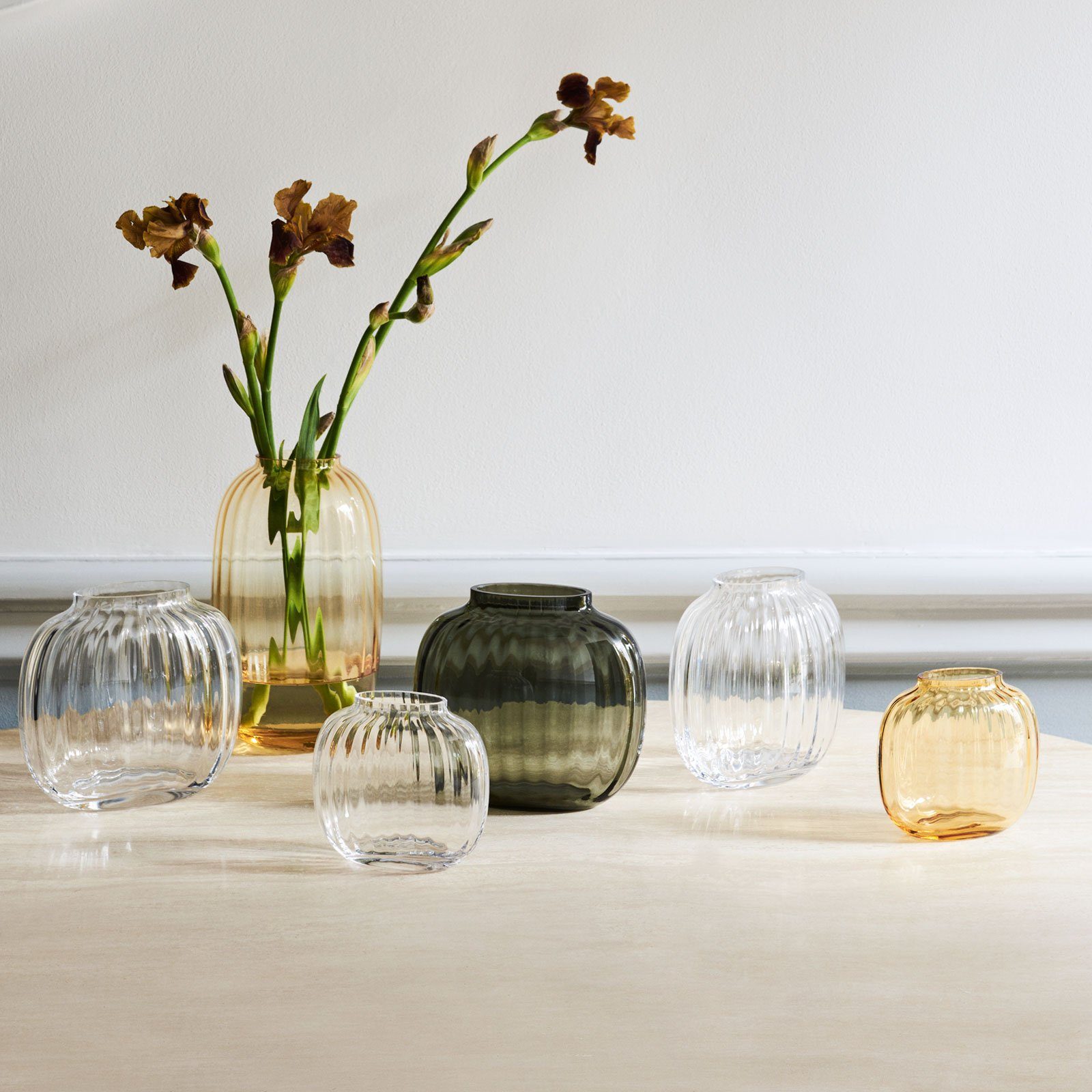 Dekovase HOLMEGAARD (h), Glas amber Vase amber 12,5 PRIMULA (h) cm PRIMULA Vase cm 12,5 Glas