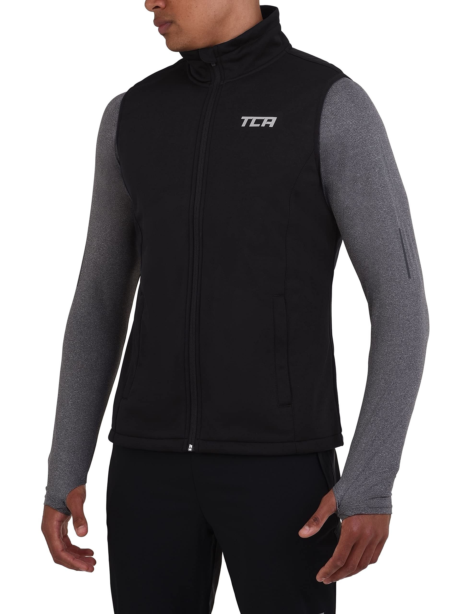 Funktionsweste TCA Herren Flyweight Windweste - Schwarz, XXL