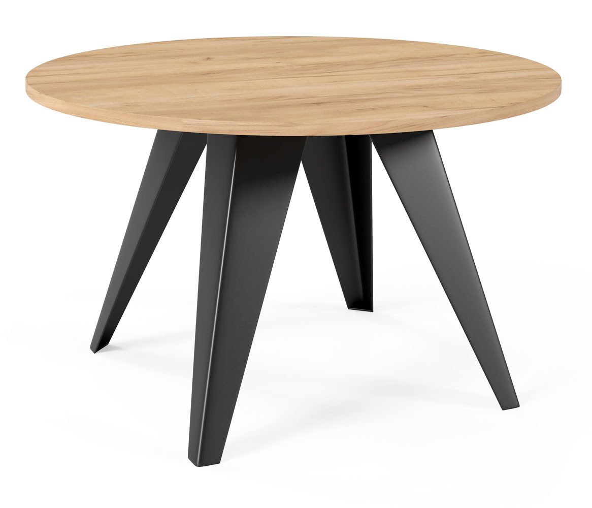 Feldmann-Wohnen Couchtisch Fare (wählbar aus 16 verschiedenen Tischplatten- und 3 Gestellfarben, 1-St., pulverbeschichtetes Gestell, besonders attraktiv, schlicht elegant), 75x75x50cm ausziehbar