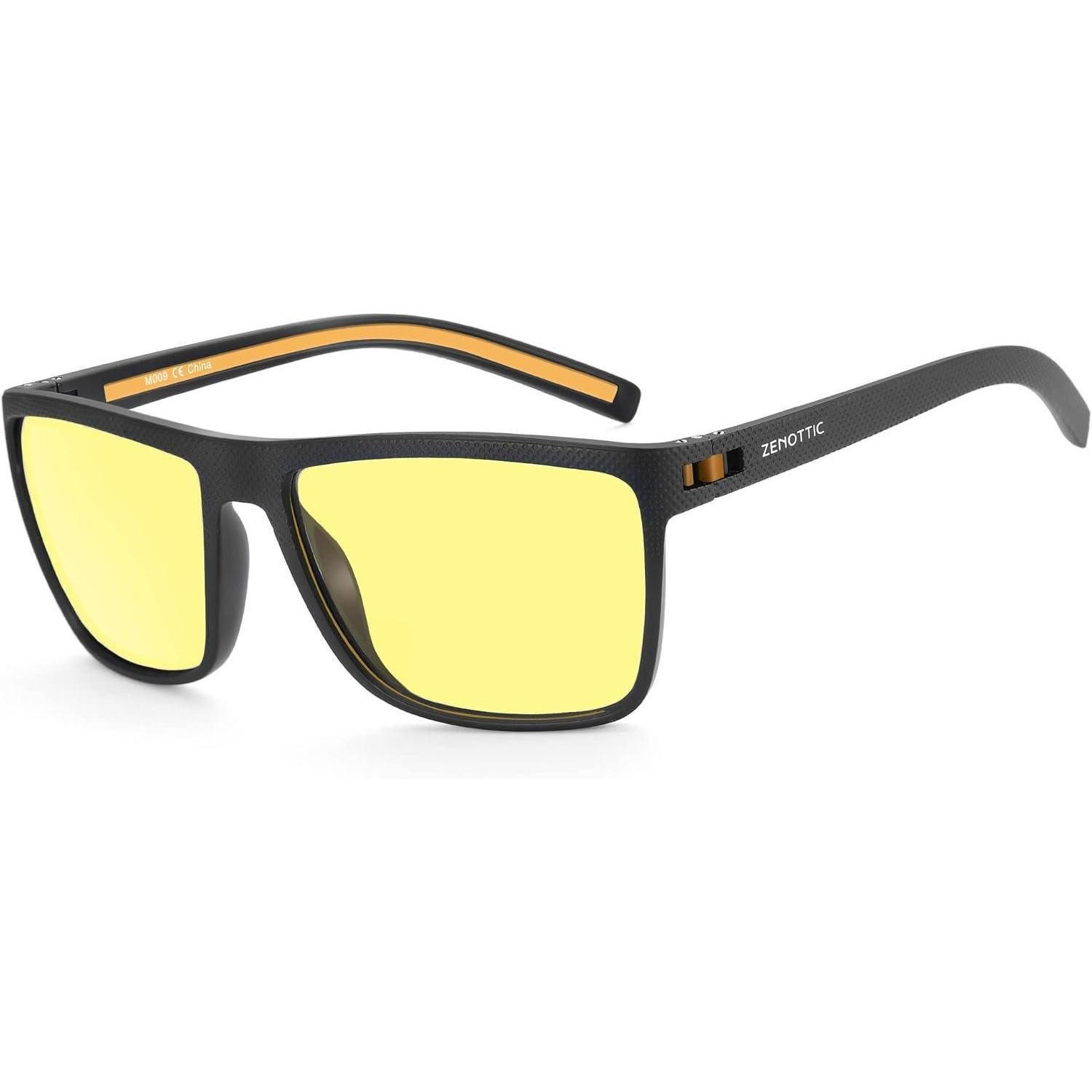 Sonnenbrille Sonnenbrille Polarisierte Herren C09 Schwarzer Rahmen Nachtfahrbrillen
