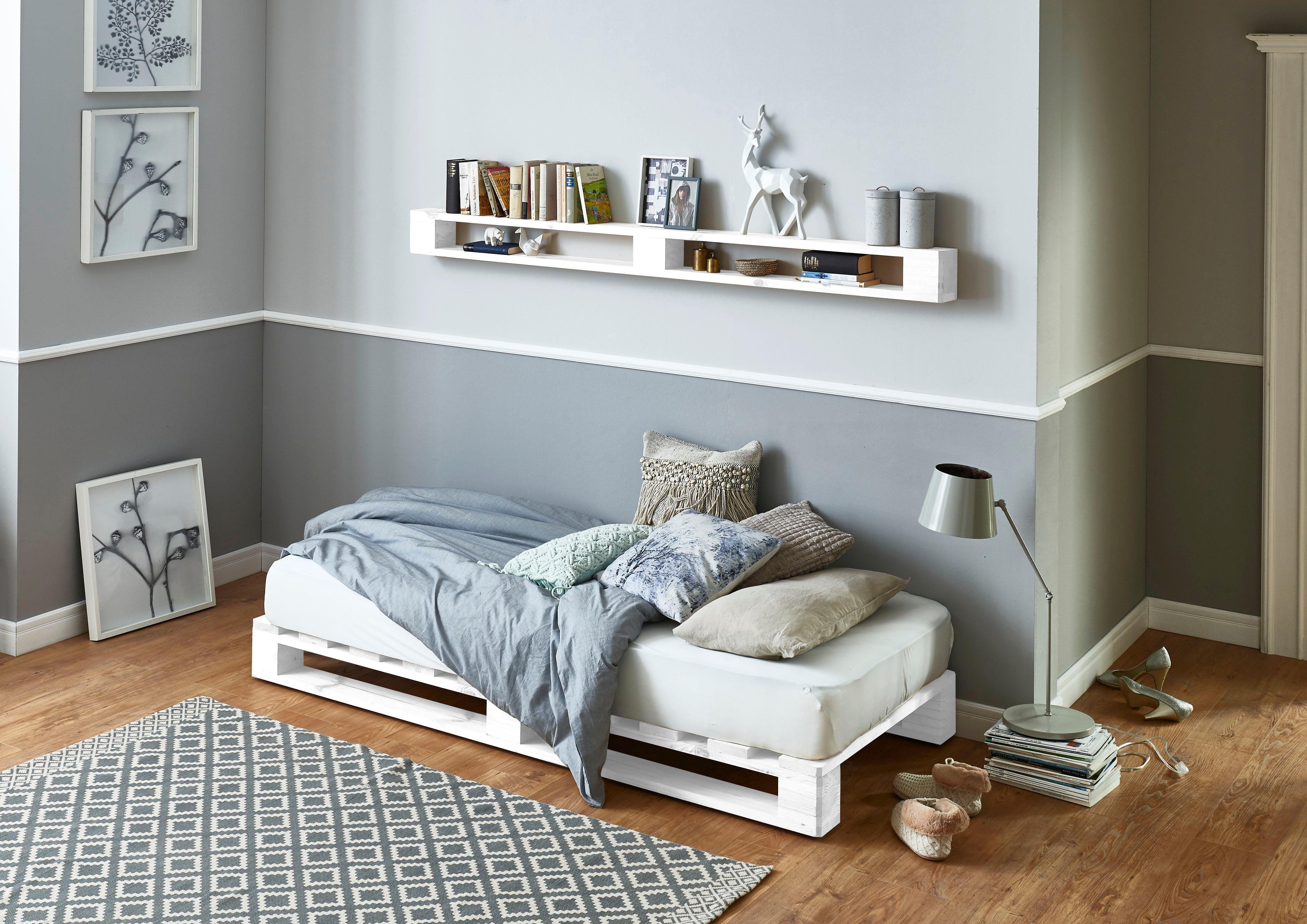 ATLANTIC home collection Palettenbett, aus massiver Fichte, wahlweise mit  Matratze online kaufen | OTTO