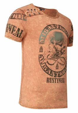 Rusty Neal T-Shirt mit Markenprint