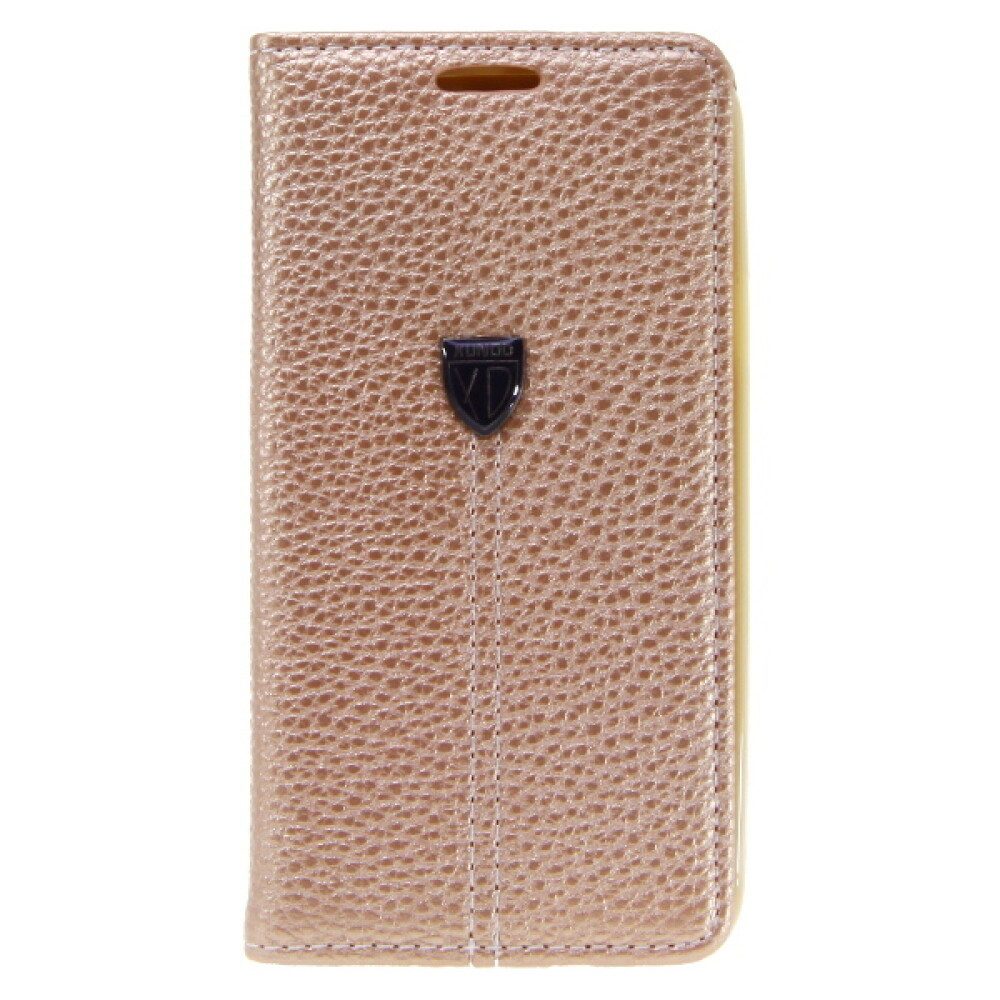 Handytasche Book Case Handyhülle für Galaxy A3 Gold Schutz Tasche (Book Cover)