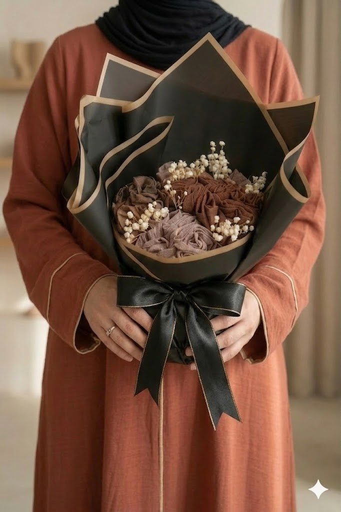 Aymasal Kopftuch Hijab Bouquet Strauss - Geschenkstrauß persönliches Gesche günstig online kaufen
