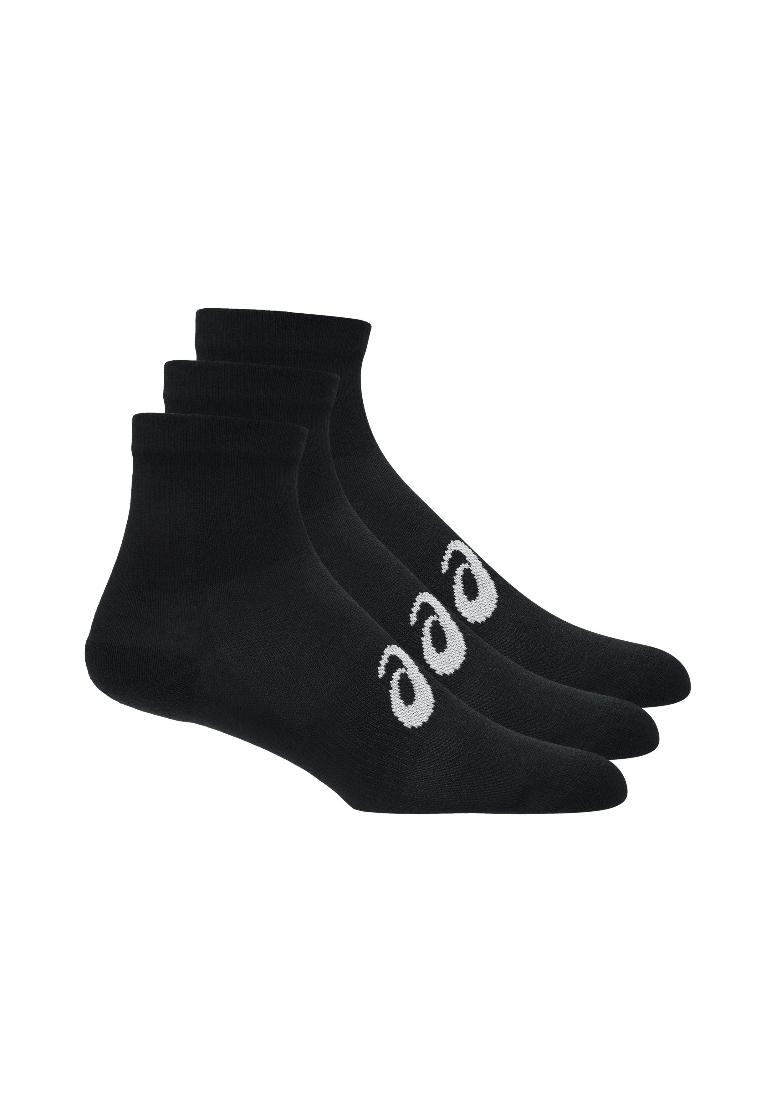 Asics Laufsocken 3 PACK QUARTER SOCK für Fitnessaktivitäten, mit Mesh-Knit-Gewebe, mit Dämpfung