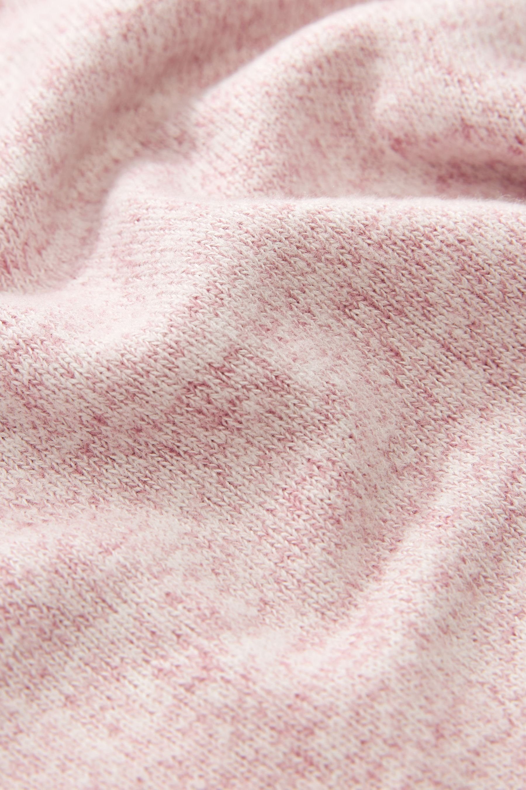 Next Rundhalspullover Kuscheliger Pullover weichem (1-tlg) Blush Pink Griff mit