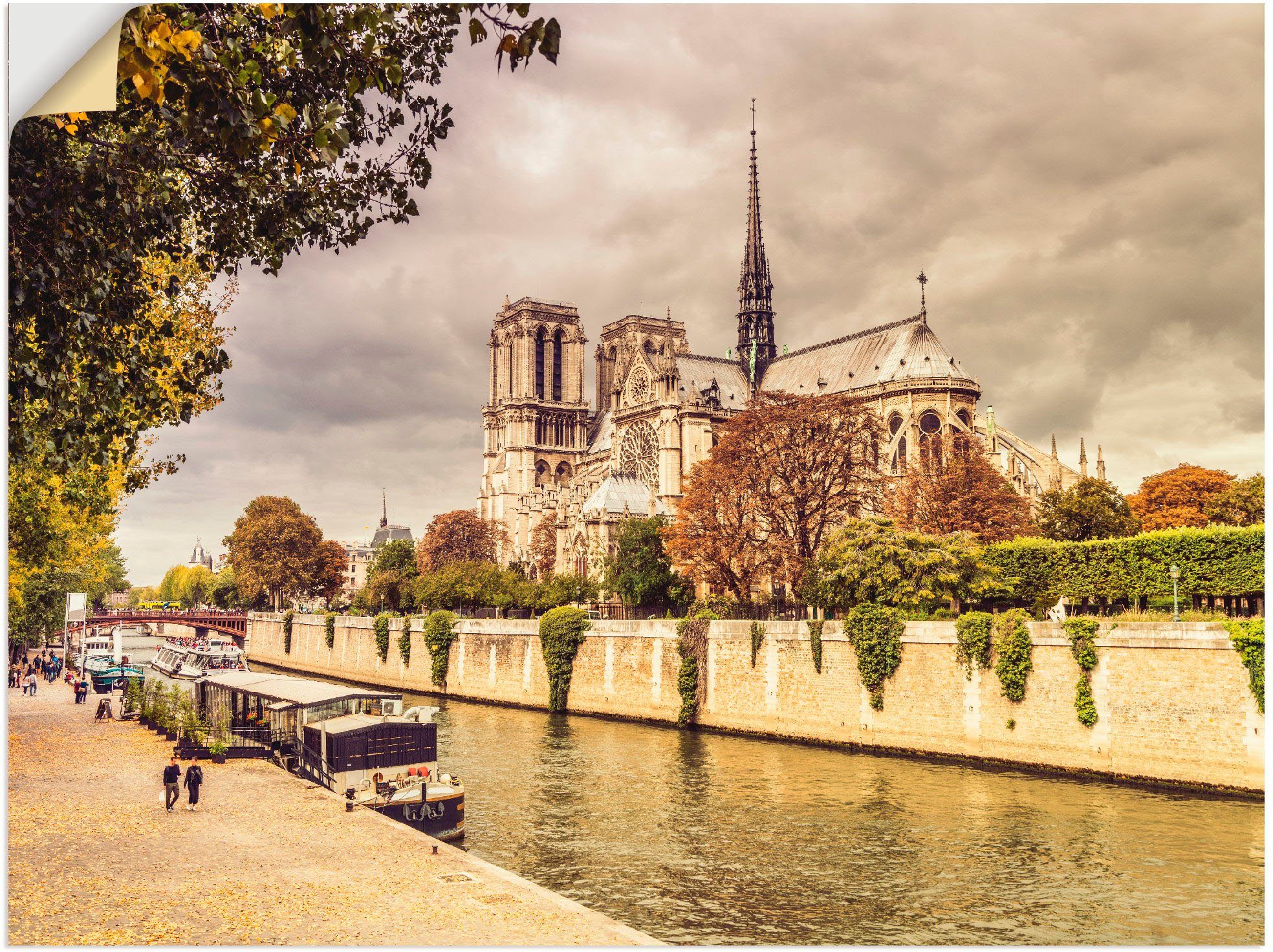 Artland Wandbild Paris Notre-Dame I, Frankreich (1 St), als Alubild, Leinwandbild, Wandaufkleber oder Poster in versch. Größen | Poster