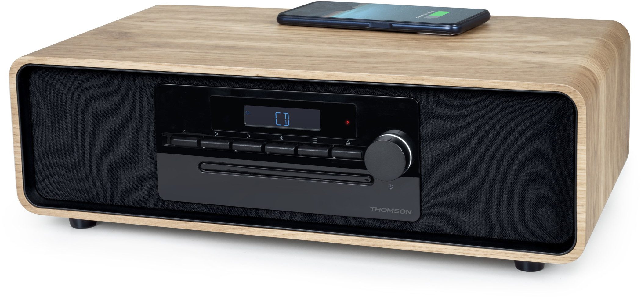 Thomson Bluetooth Kompaktanlage Induktion MIC300IBT USB schwarz TH388657 Kompaktanlage