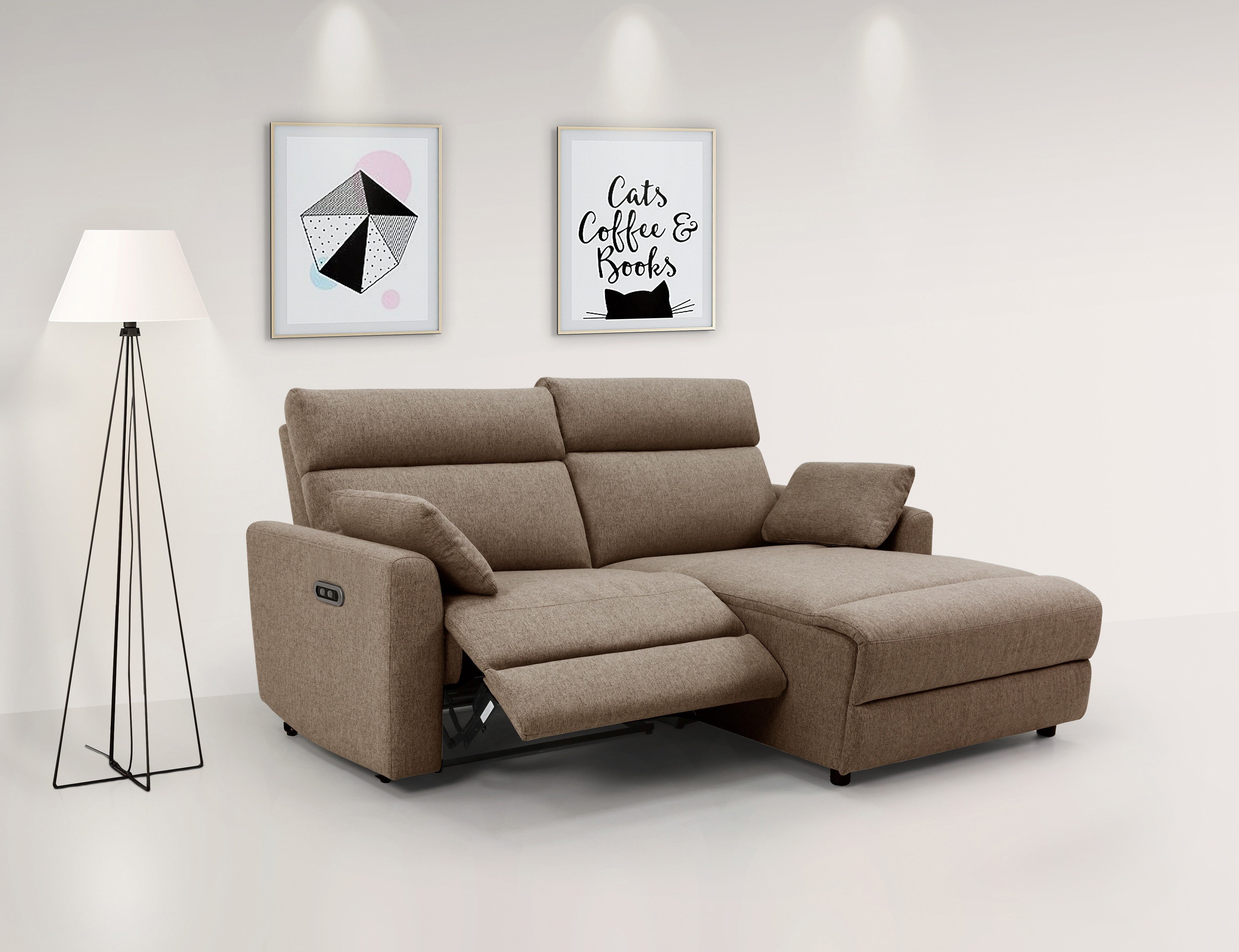 OTTO home Ecksofa JENNA, L-Form, 209cm, manuelle u. elektrische Funktion, m günstig online kaufen