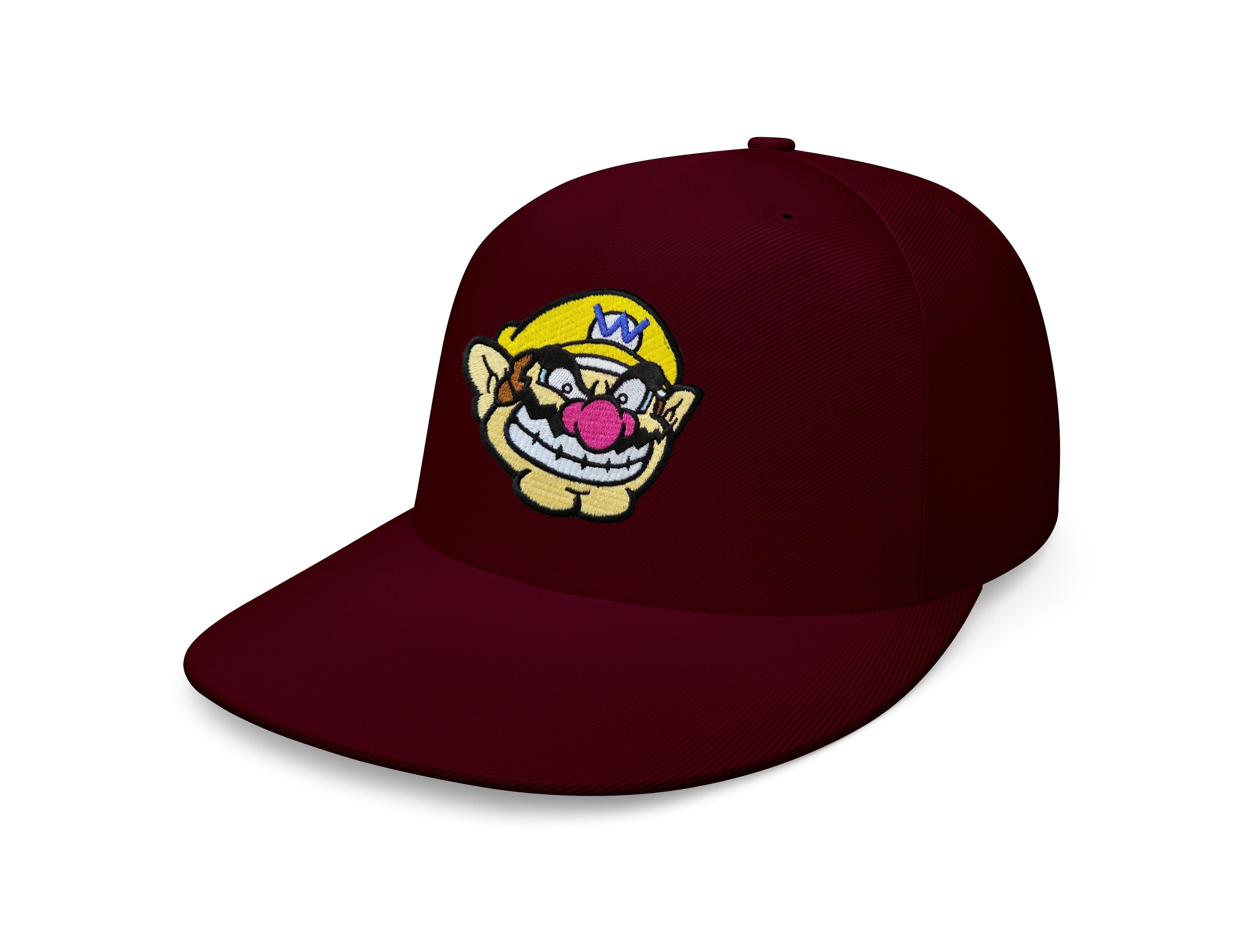 Snapback Cap Unisex Erwachsene Wario Face Stick Patch Mario Luigi Yoshi