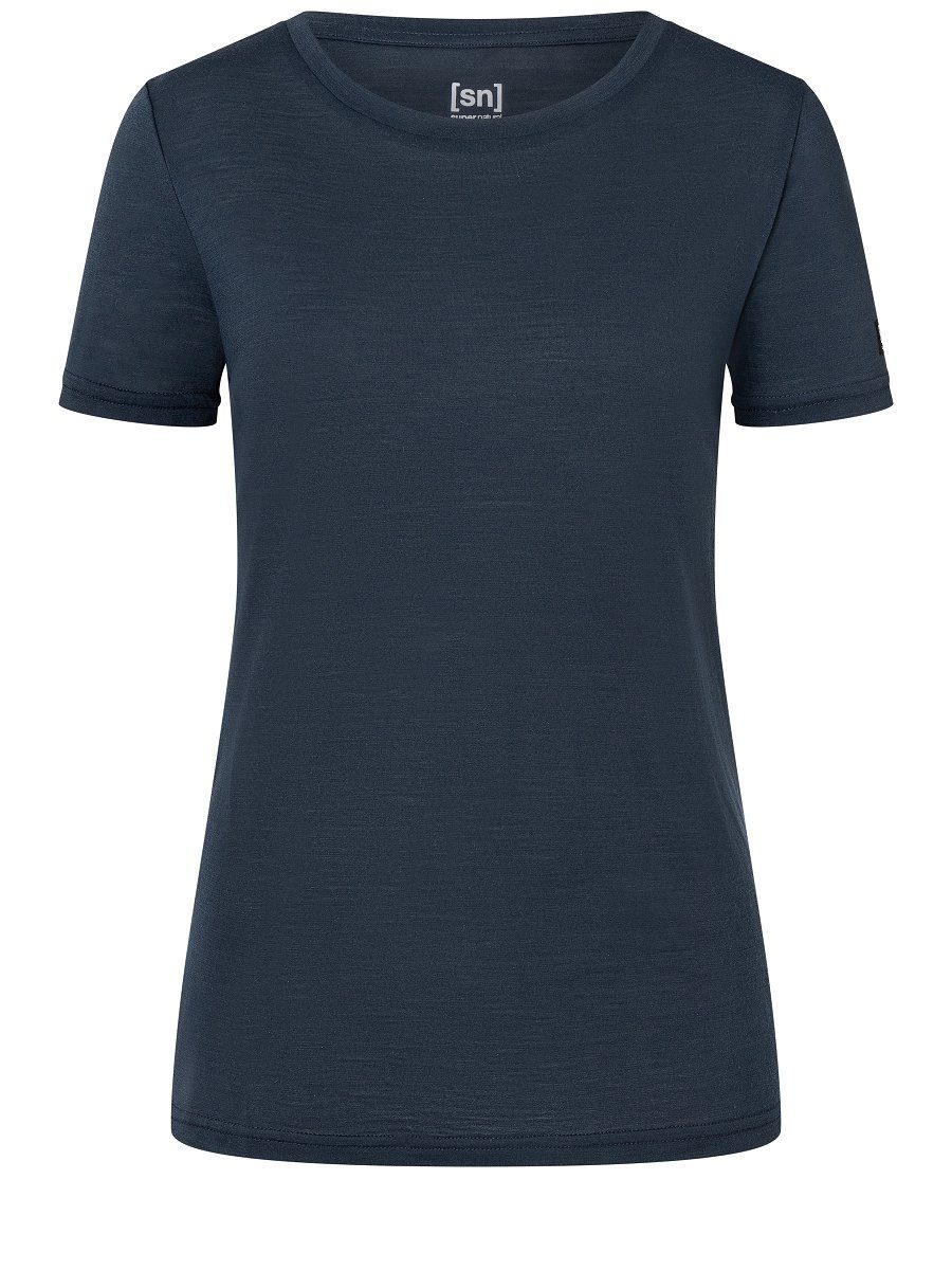 SUPER.NATURAL T-Shirt für Damen, Merino THE ESSENTIAL atmungsaktiv, casual