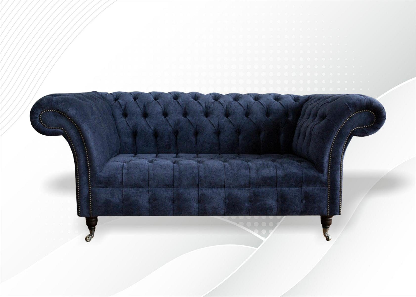 JVmoebel Chesterfield-Sofa, Couch Zweisitzer Klassische Textilsofa Couch Polster Sofa 2 Sitzer