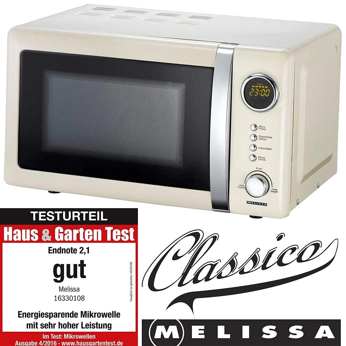 MELISSA Mikrowelle Retro Design 16330108 cremefarben online kaufen | OTTO